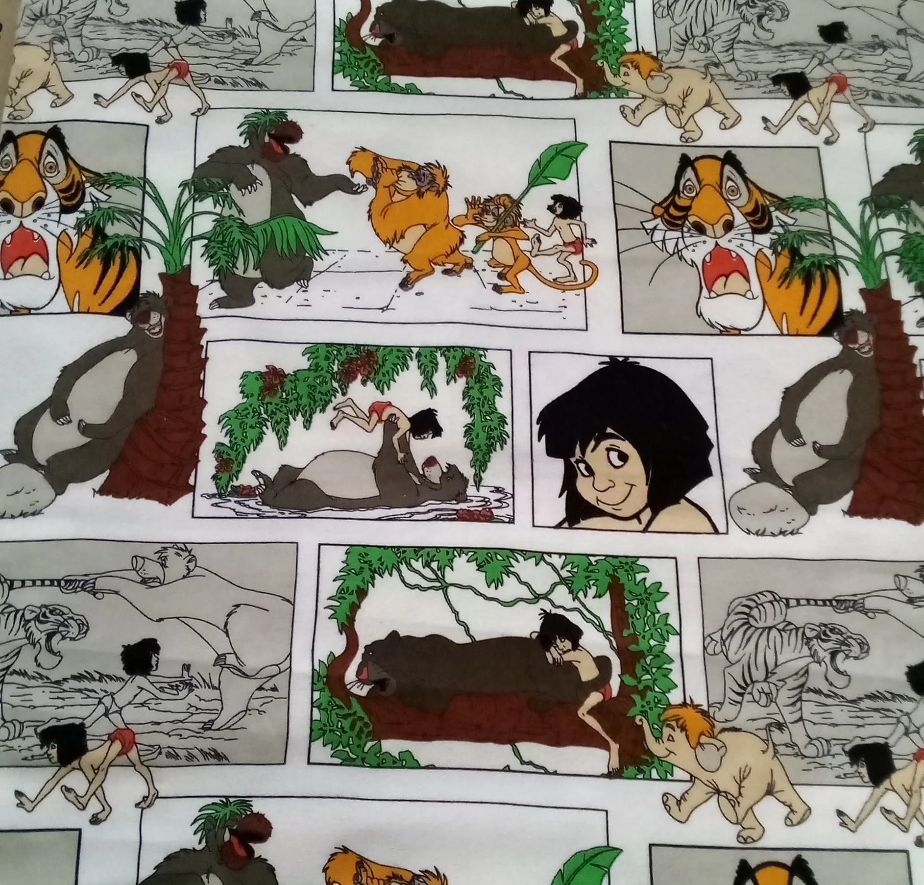 Jungle Book - 42/43" - 100% Cotton Flannel