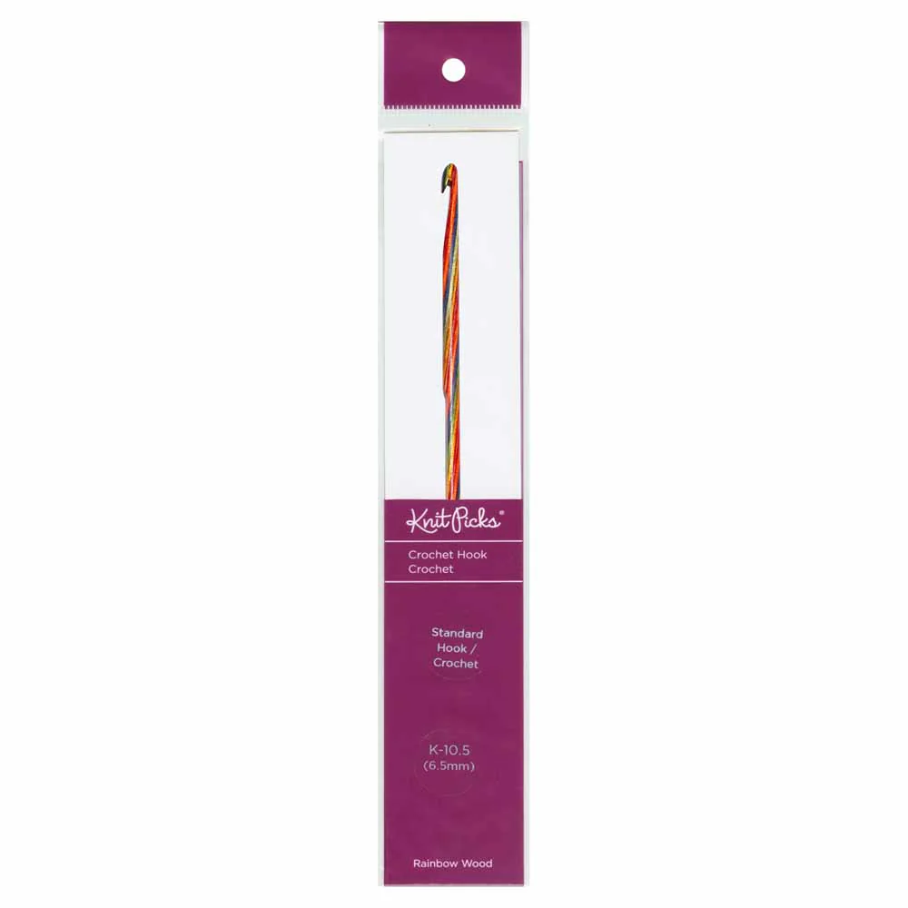 KNIT PICKS - Rainbow Wood Crochet Hooks - 6" - Image 8
