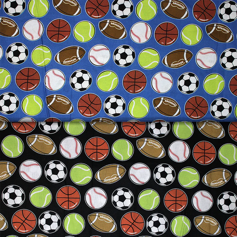 Assorted Sports Balls - 45" - 100% Cotton