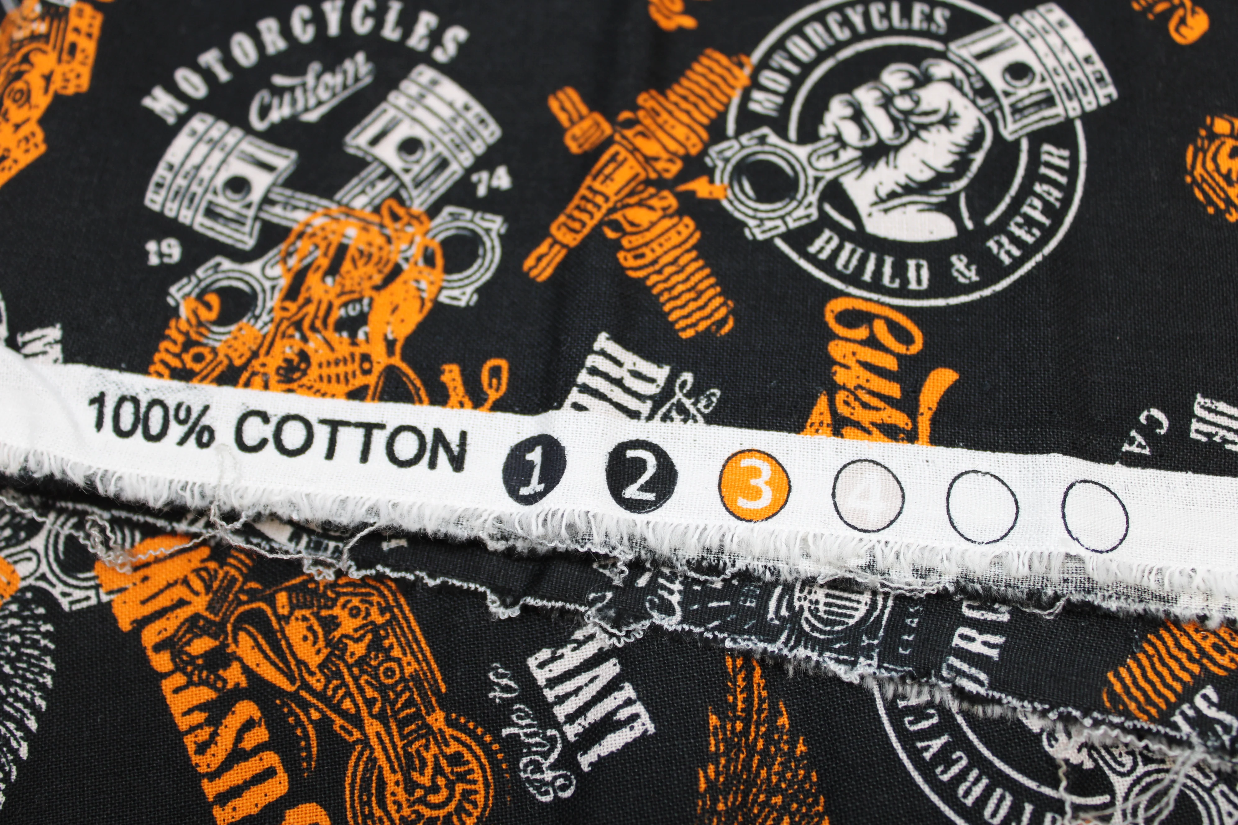 Canadian Custom Motorcycles - 45" - 100% Cotton - Len's Mill prints - Image 13