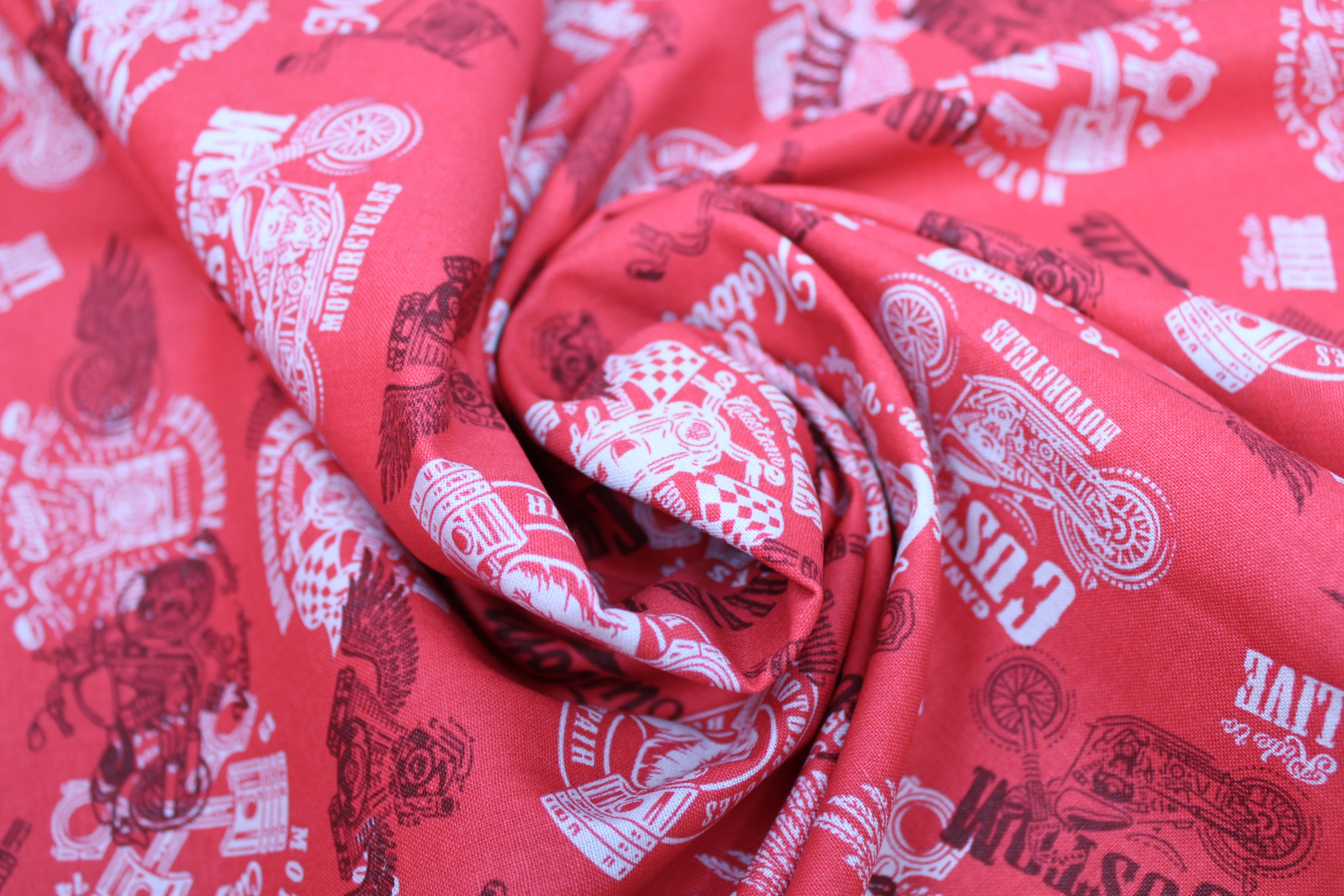 Canadian Custom Motorcycles - 45" - 100% Cotton - Len's Mill prints - Image 3