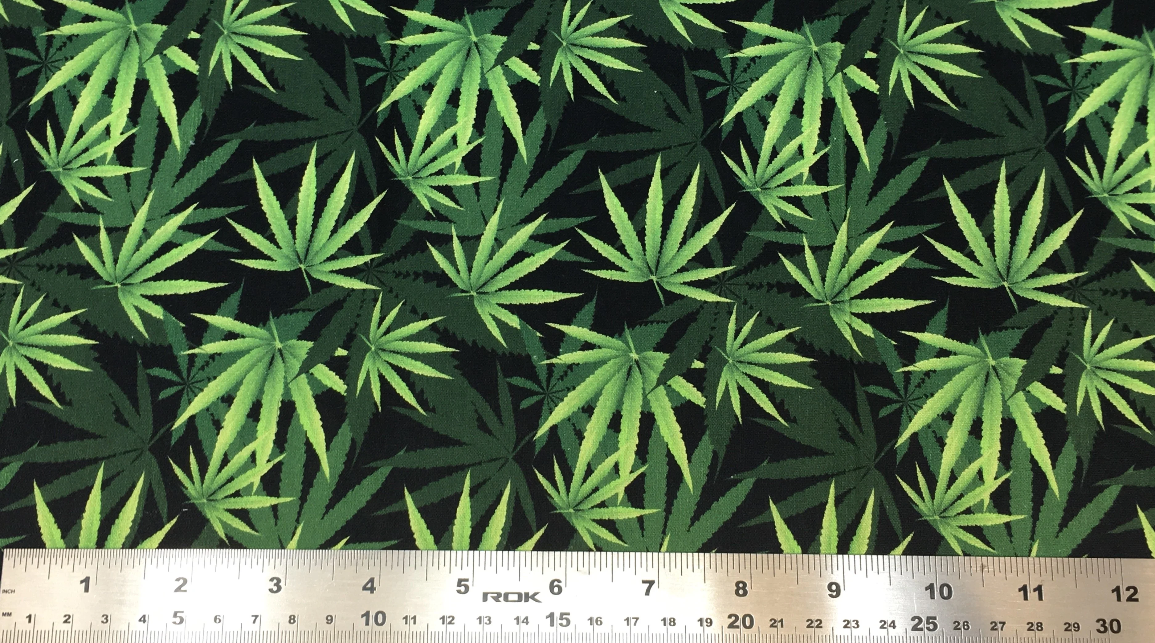 Cannabis Layers - 45" - 100% Cotton - Len's Mill prints - Image 2