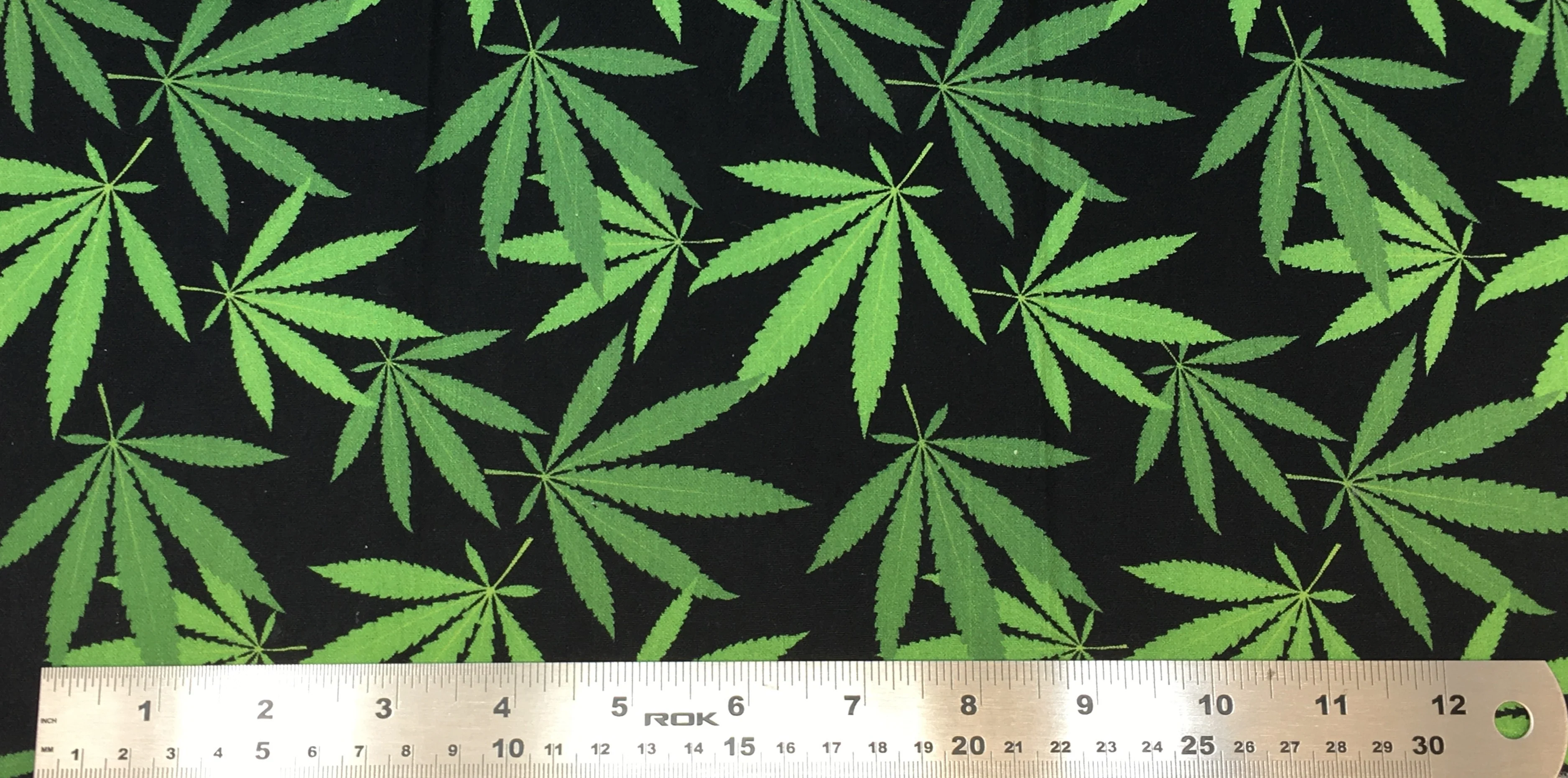 Cannabis Singles - 45" - 100% Cotton - Len's Mill prints - Image 2