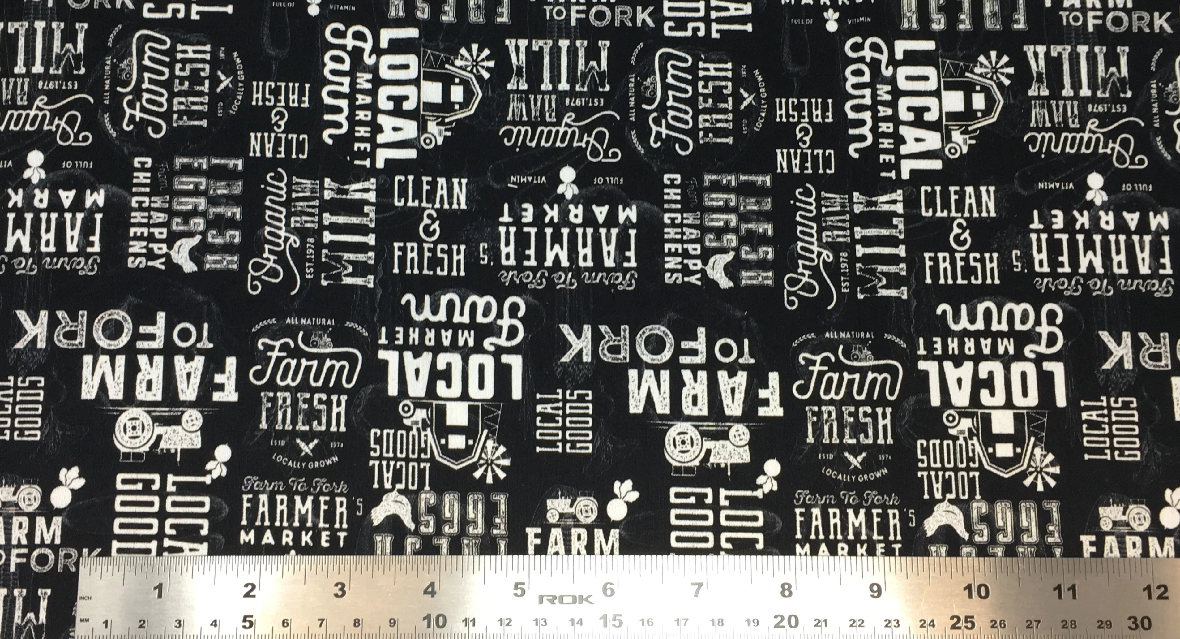 Farm To Fork - 45" - 100% Cotton - Len's Mill prints - Image 2