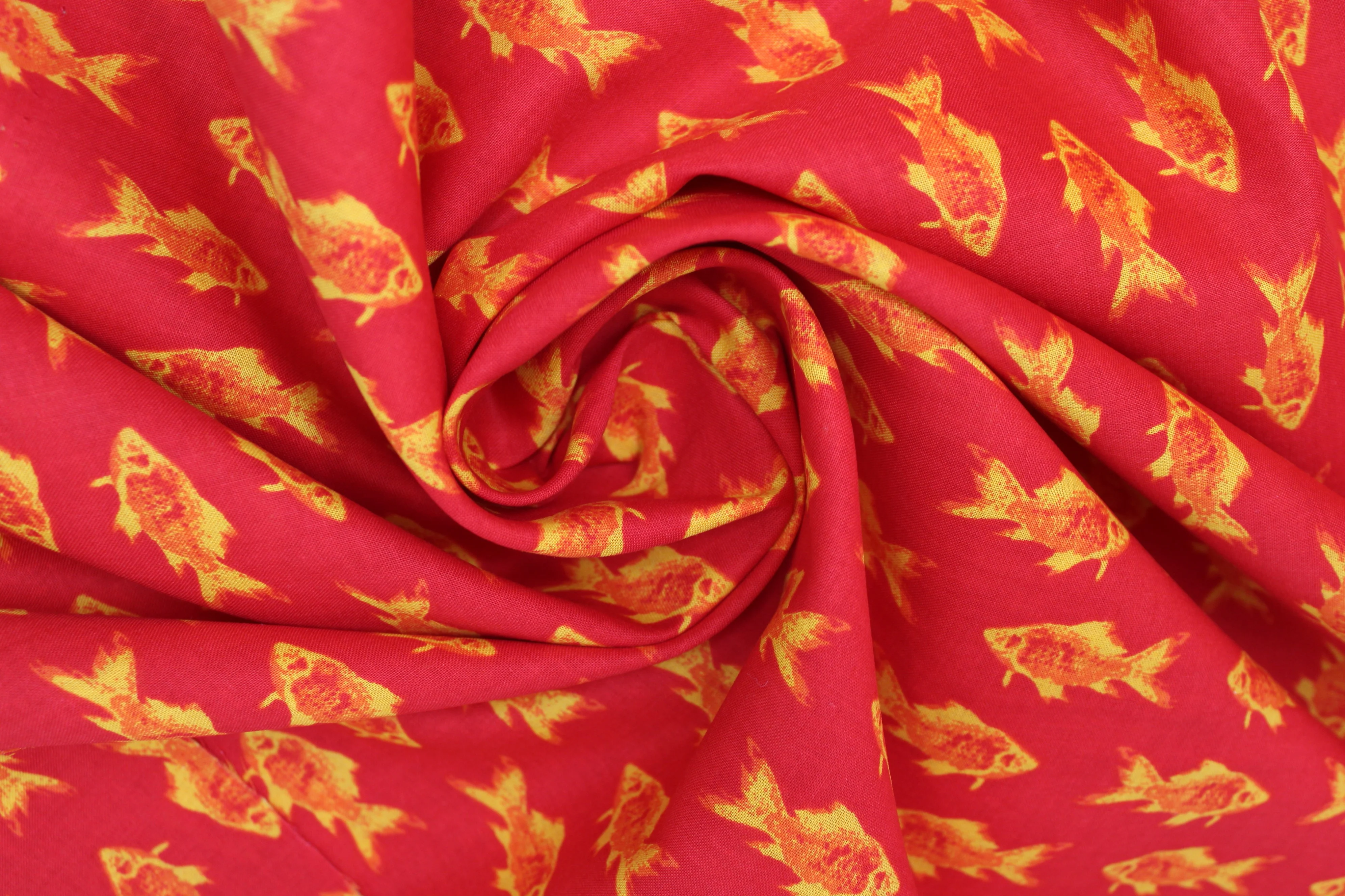 Fish - 45" - 100% Cotton - Len's Mill prints - Image 5