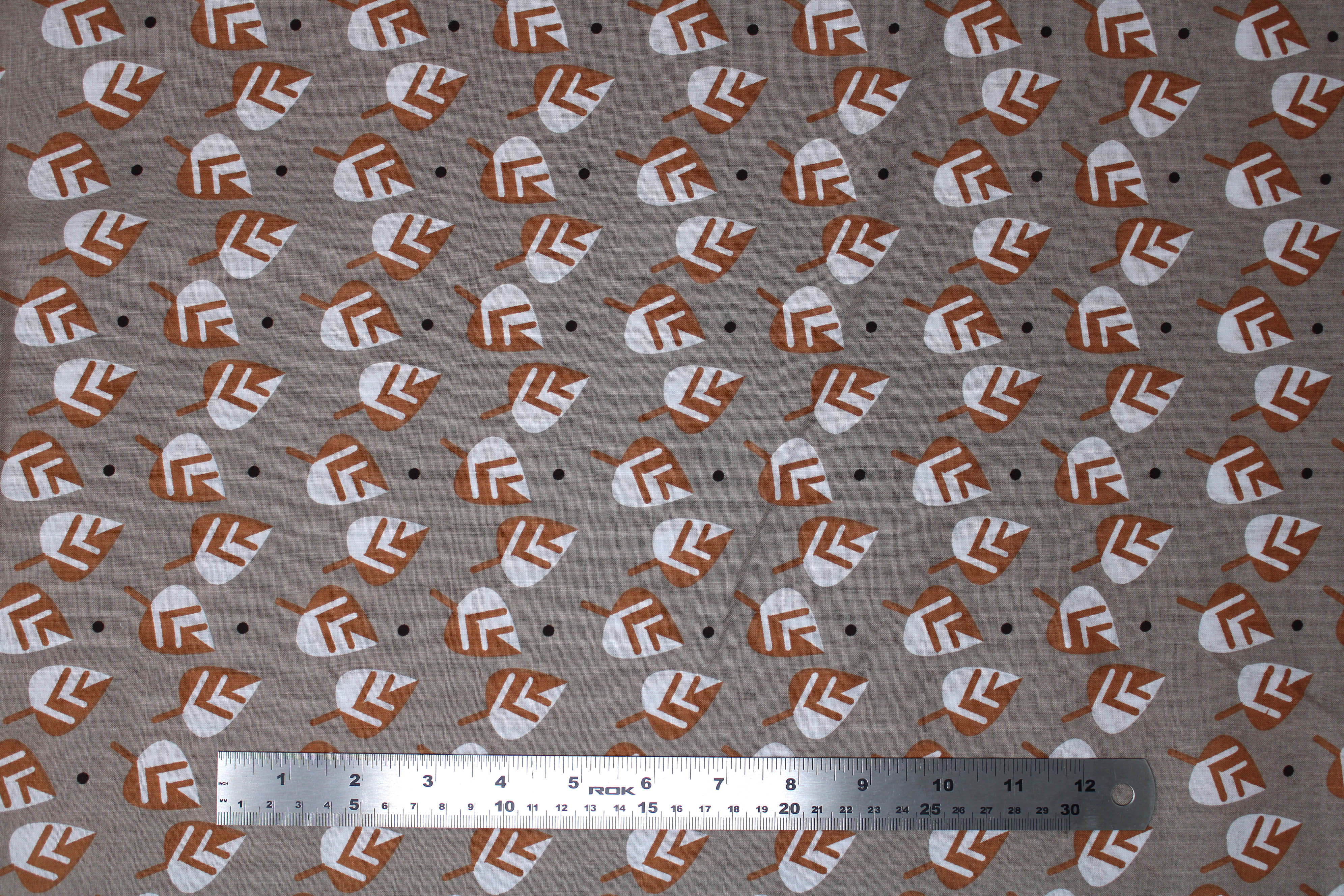 Leaves - 45" - 100% Cotton - Len's Mill prints - Image 4