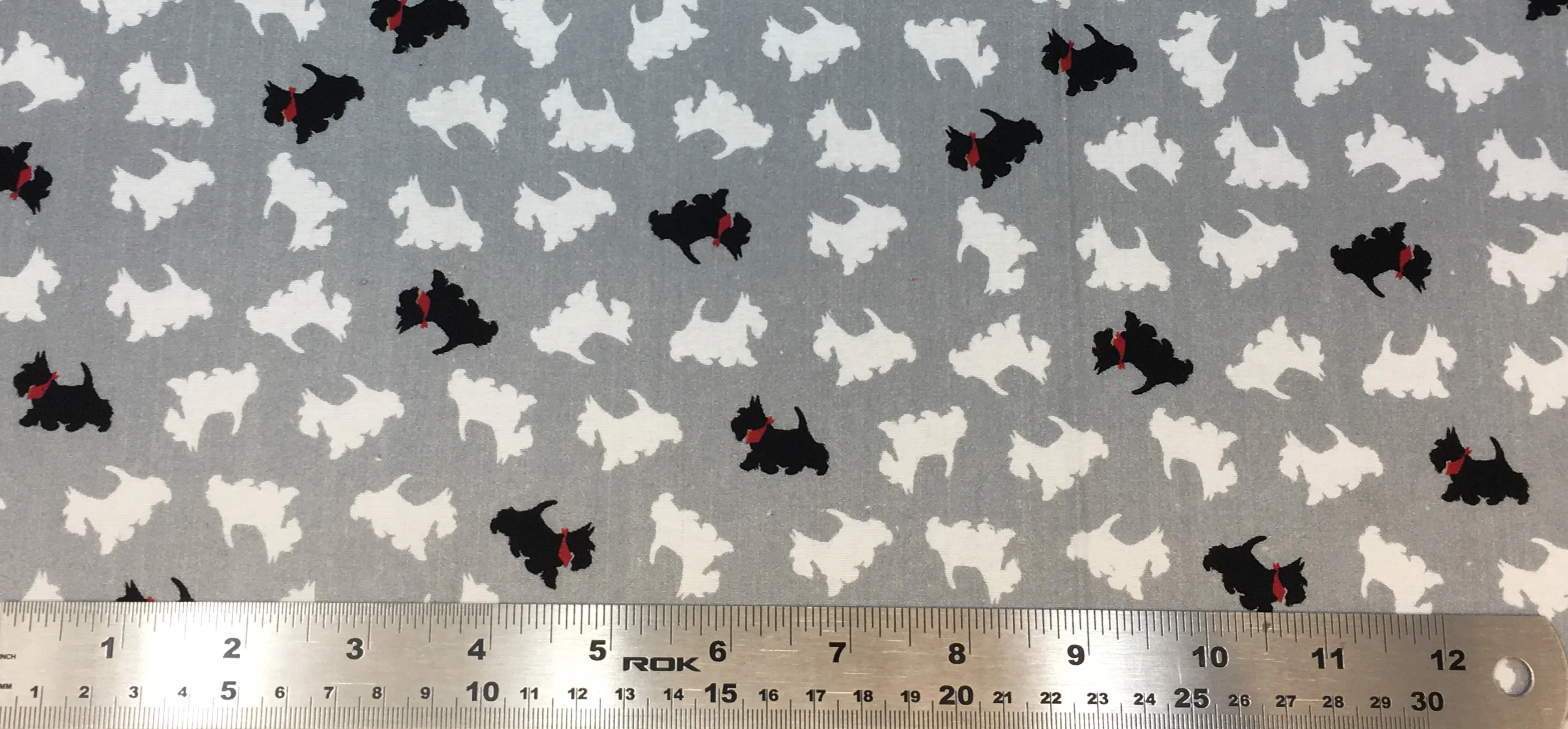 Scotty Dogs - 45" - 100% Cotton - Len's Mill prints - Image 3