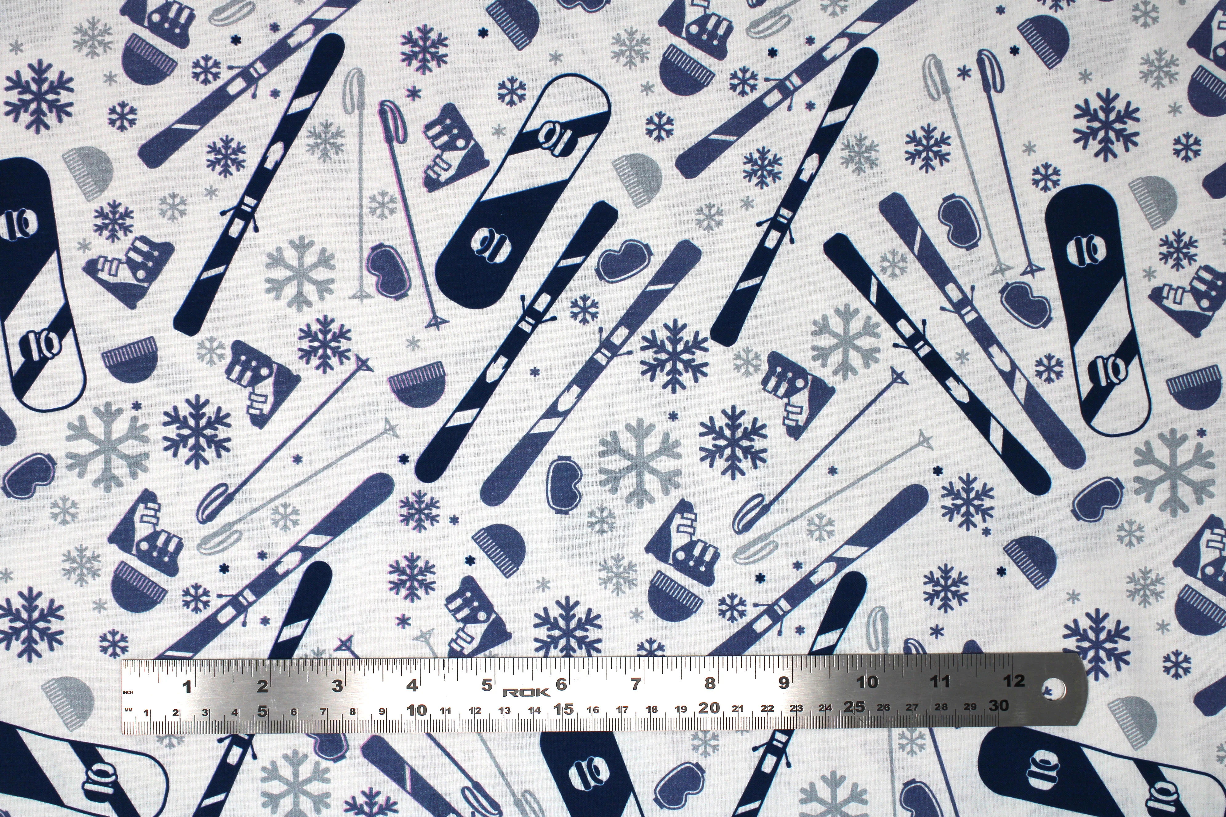 Snow Sports - 45" - 100% Cotton - Image 2