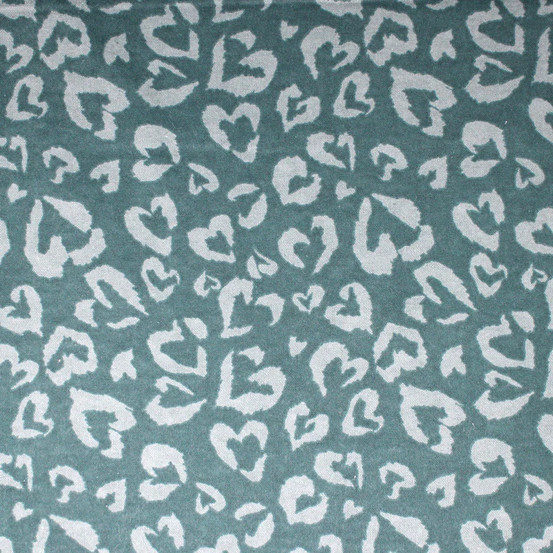 Heart Cheetah Print - 45" 100% cotton flannel