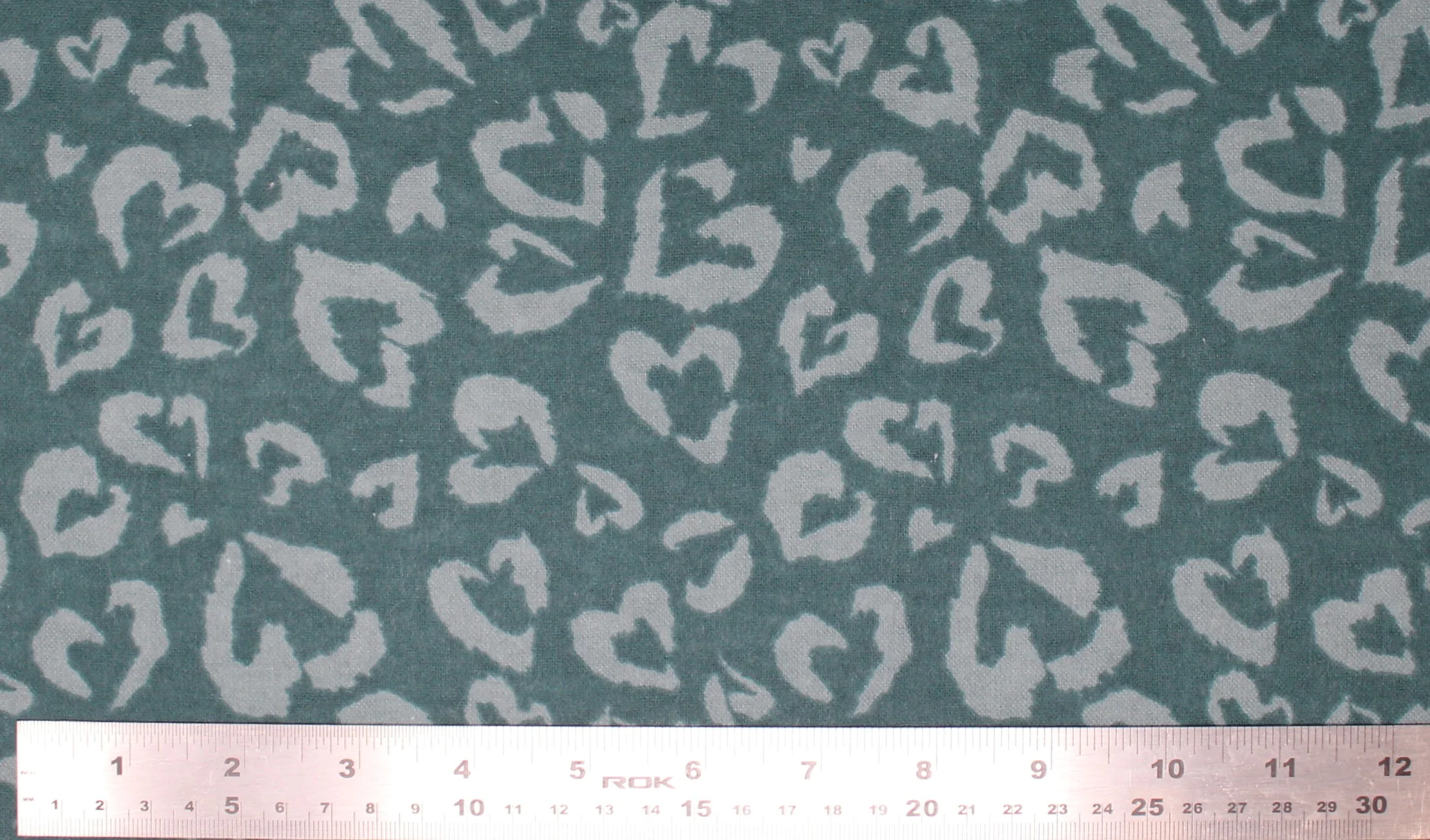 Heart Cheetah Print - 45" 100% cotton flannel - Image 3