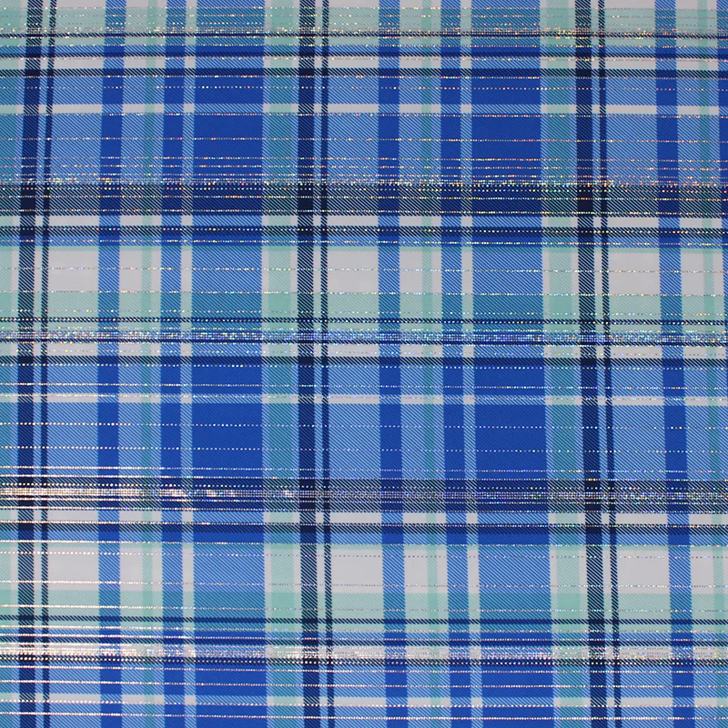 Sparkle Plaid Spandex - 60"