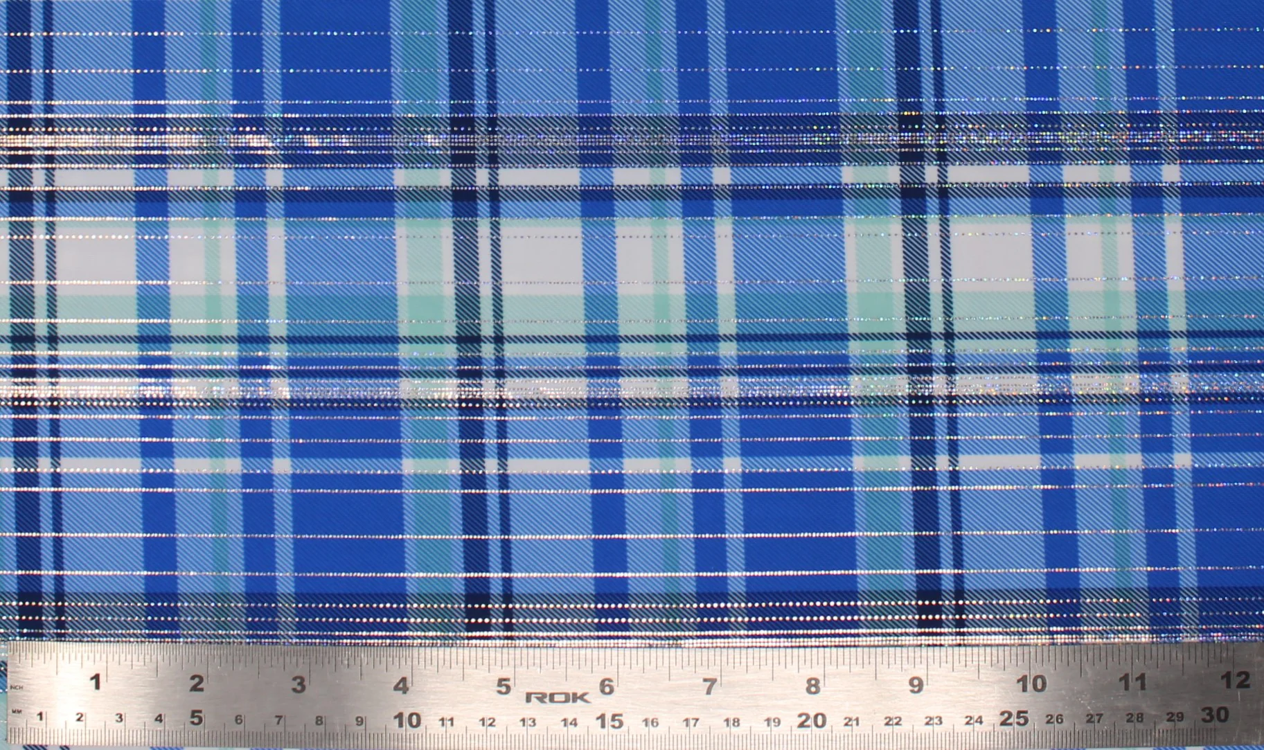 Sparkle Plaid Spandex - 60" - Image 3