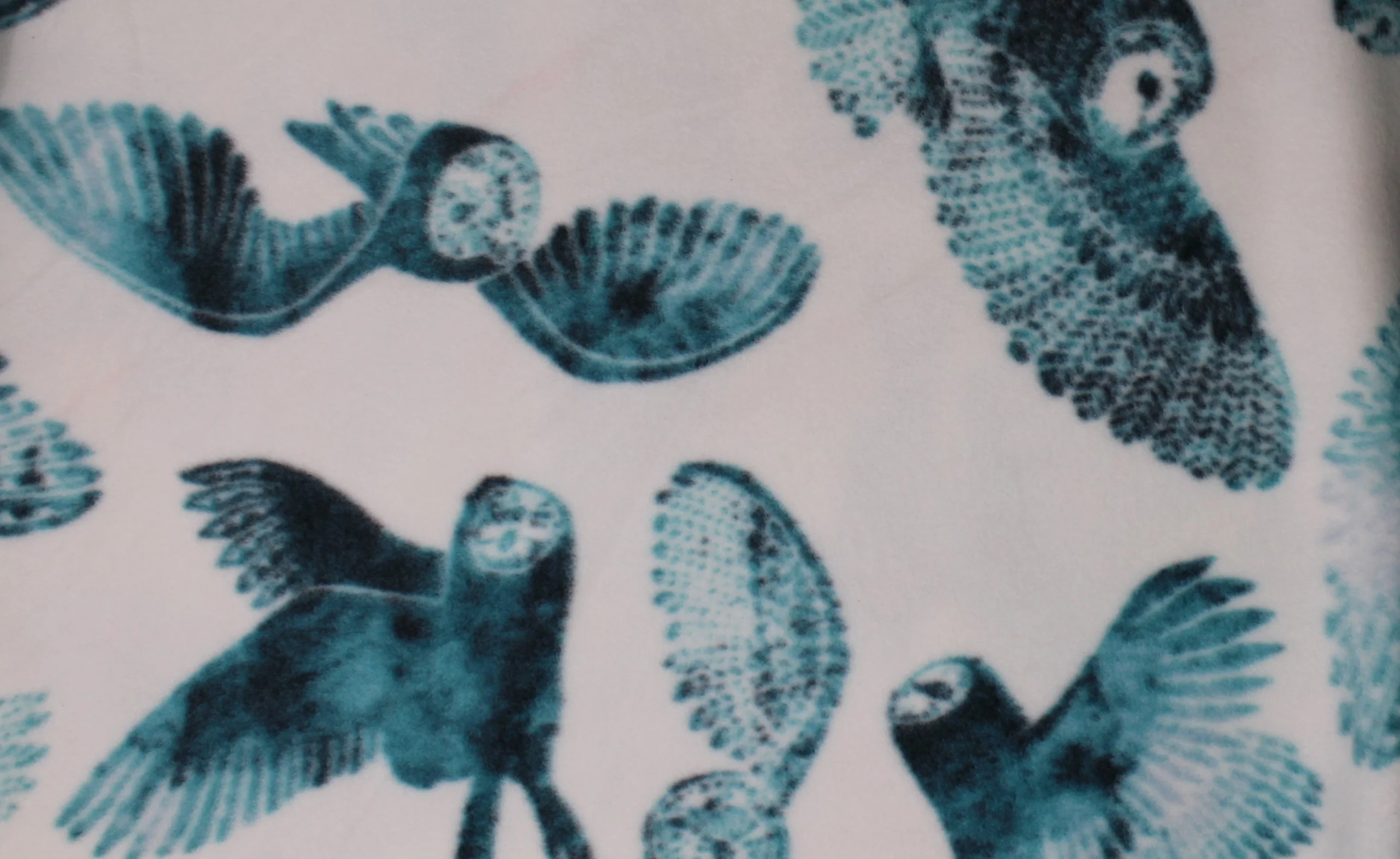 Owls In Flight Fleece Print - 60" - 100% polyester - Image 2