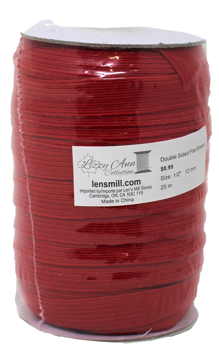 Double Sided Flat Elastic - 1/2" 12mm - (25m) - Image 6