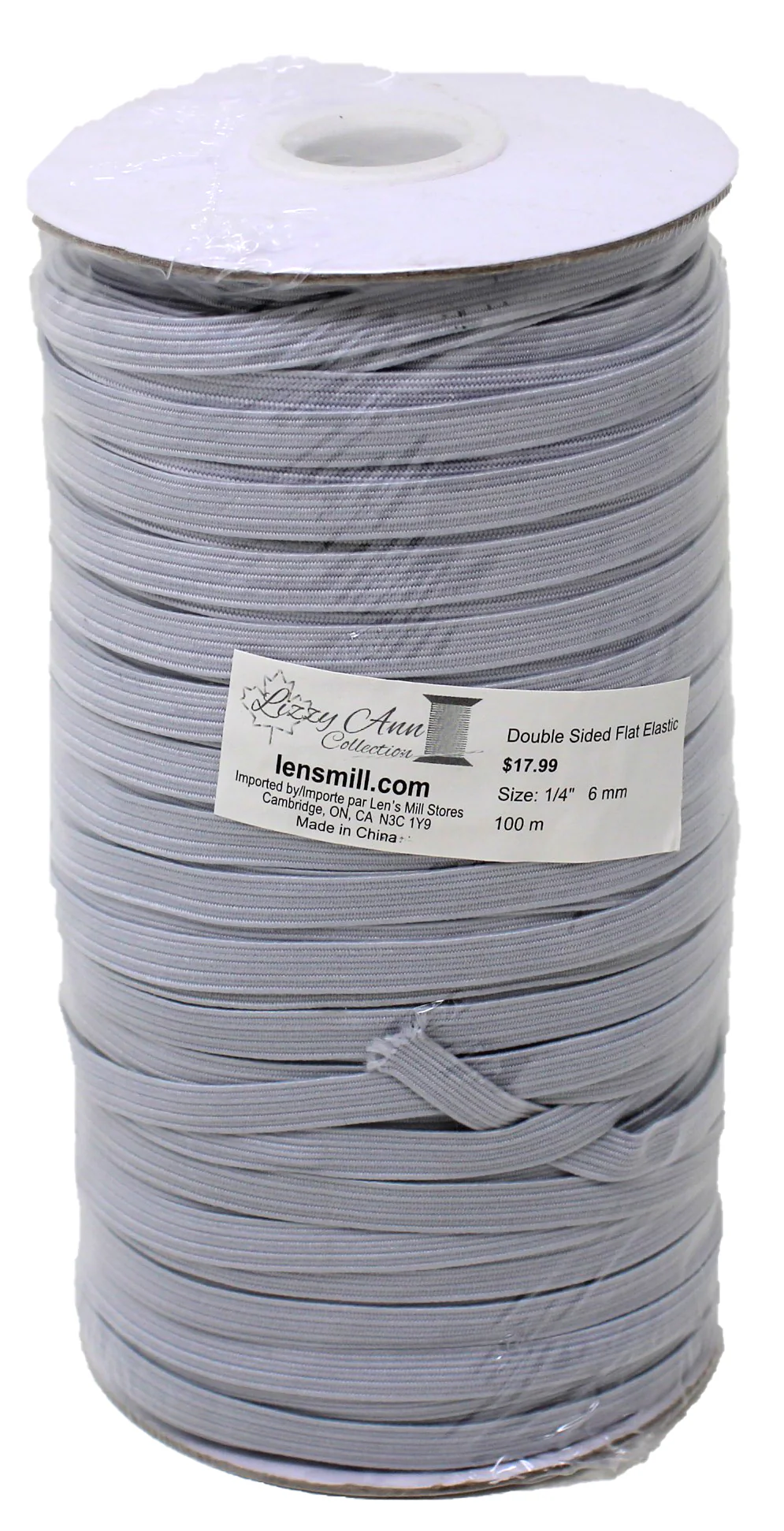 Double Sided Flat Elastic - 1/4" 6mm - (100m) - Image 3