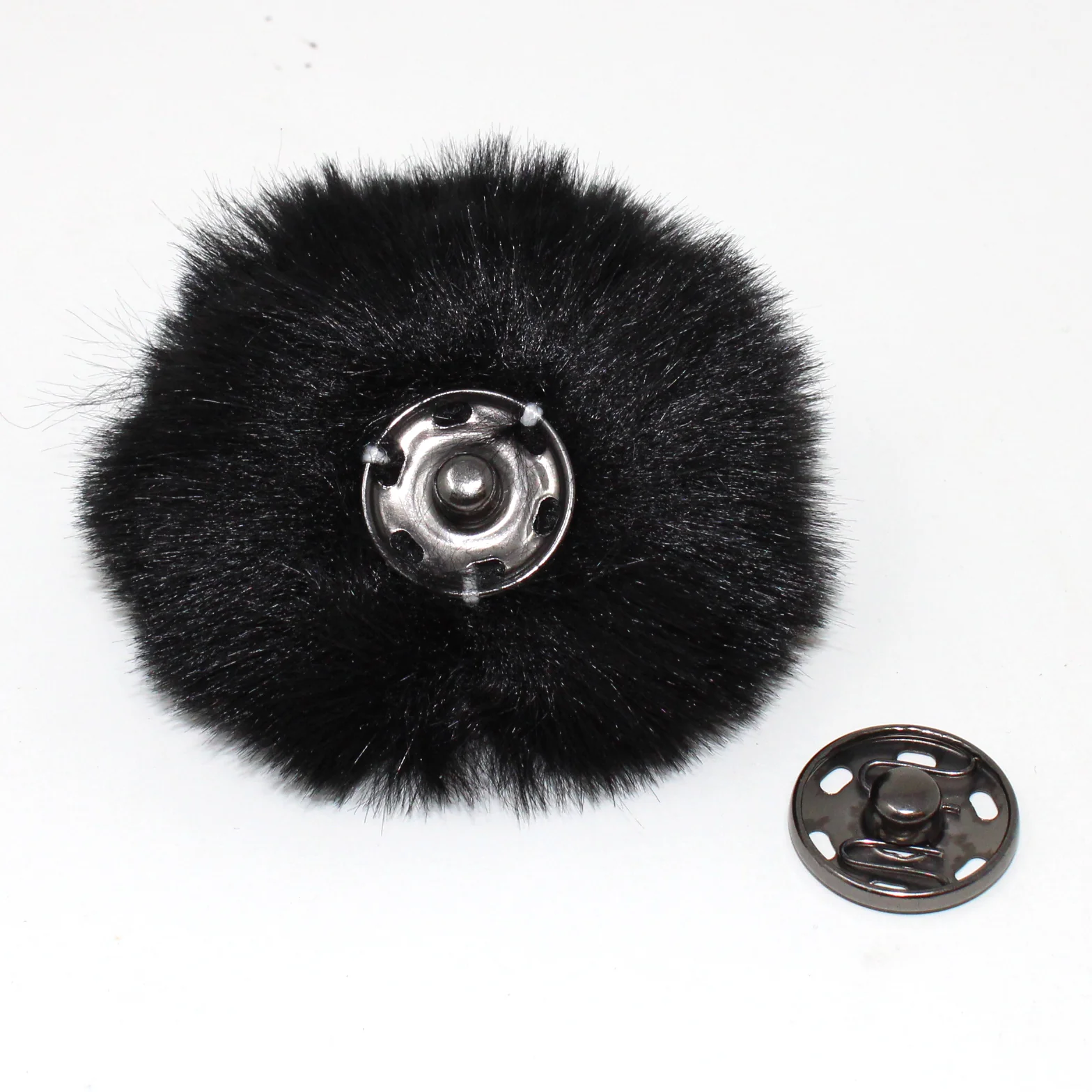 Faux Rabbit (Short Hair) Pom Pom with Snap - Lizzy Ann - Image 12