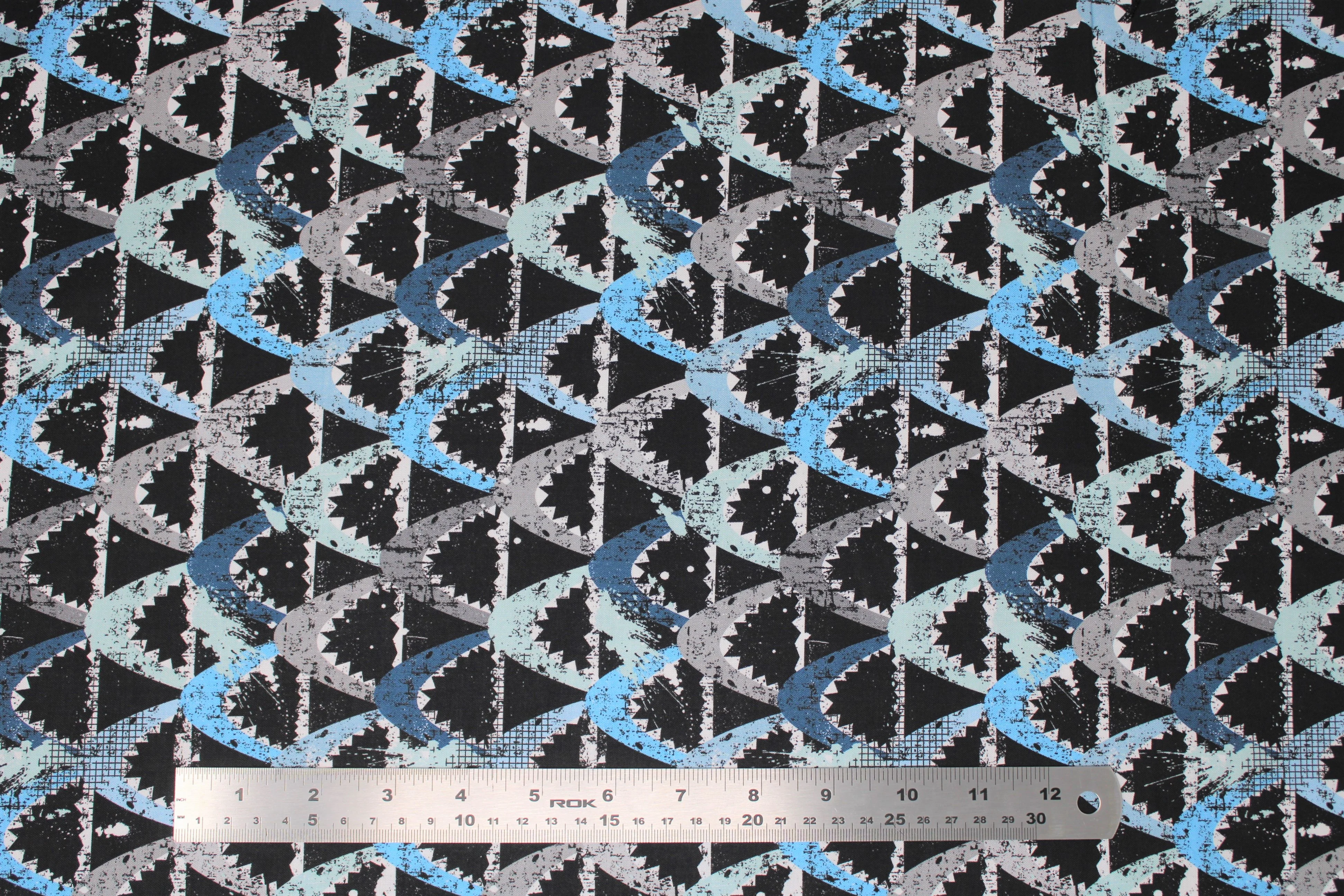 Sharks - 45" - 100% Cotton - Image 2