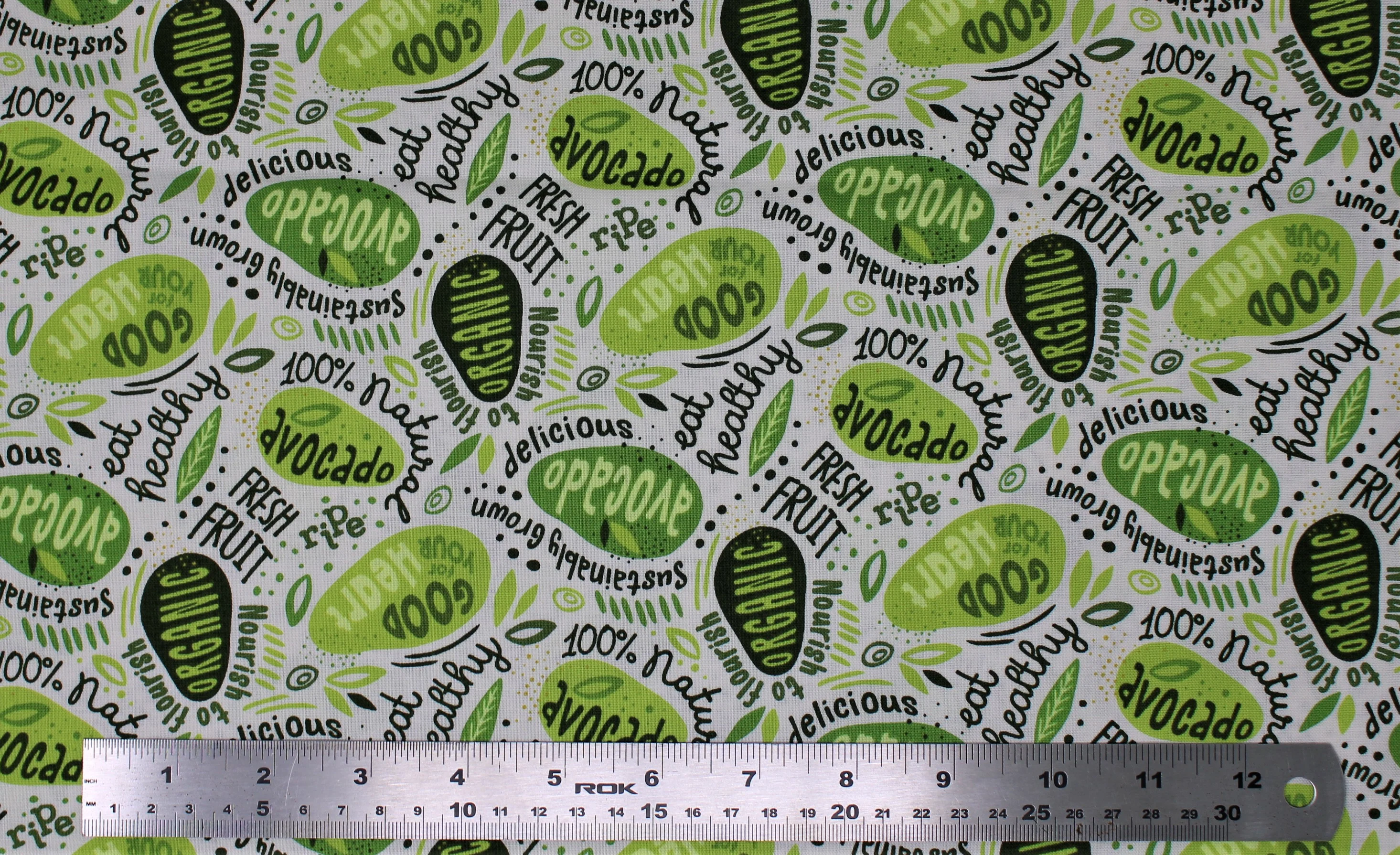 Avocado Love - 45" - 100% cotton - Image 4