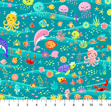Enchanted Seas - 44/45" - 100% Cotton - Image 2