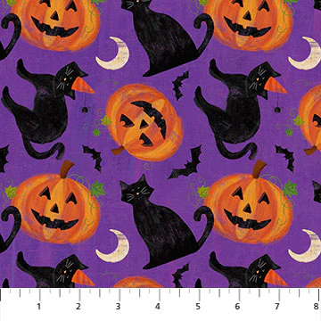 Festive Felines - 45" - 100% Cotton - Image 2