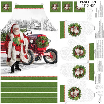 Here Comes Santa - 45" - 100% Cotton - Image 4