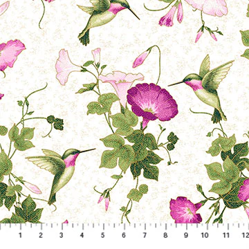 Morning Glory: Shimmer - 45" - 100% Cotton - Image 3