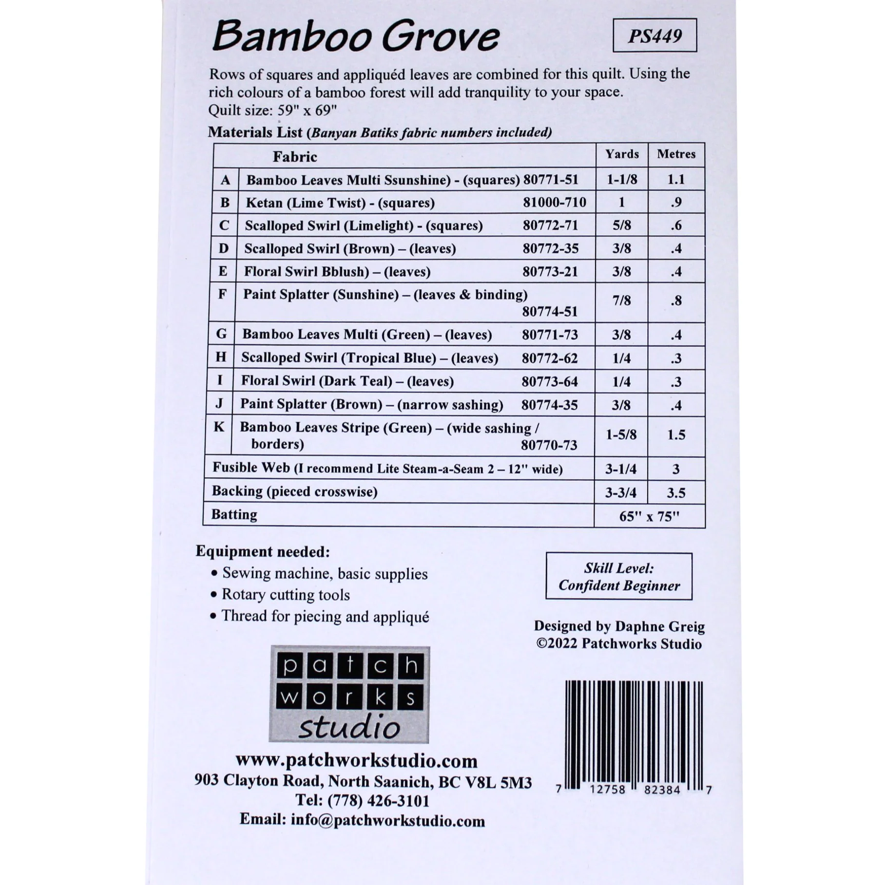Bamboo Grove - Quilting Pattern - Northcott - Image 2