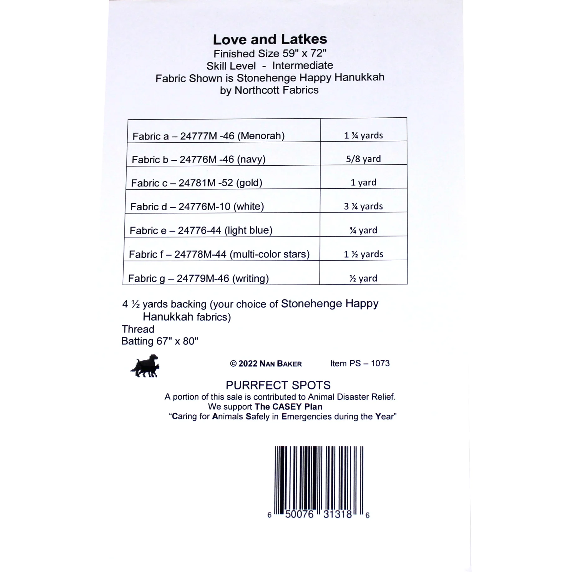 Love and Latkes - Quilting Pattern - Northcott - Image 2