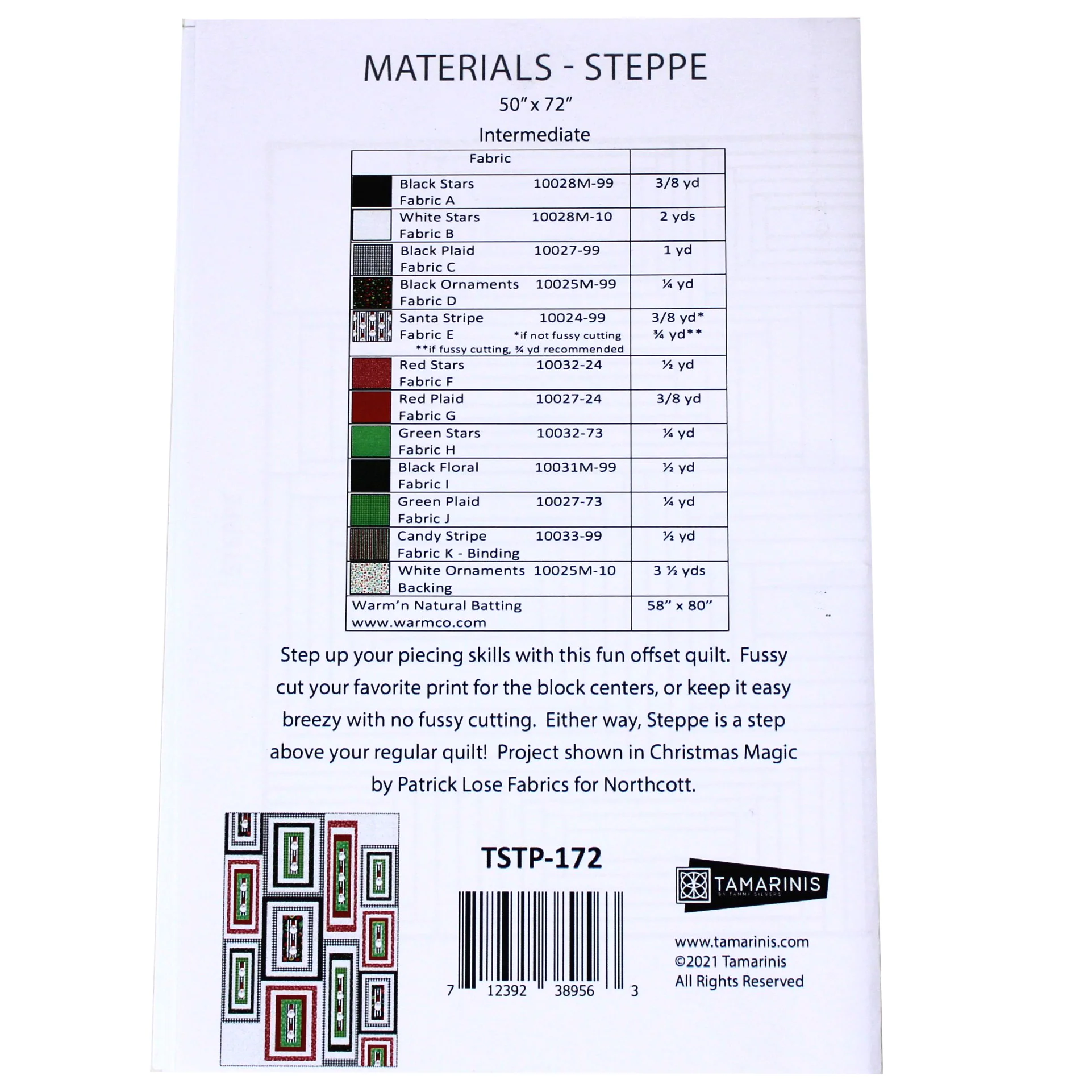 Steppe - Quilting Pattern - Northcott - Image 2