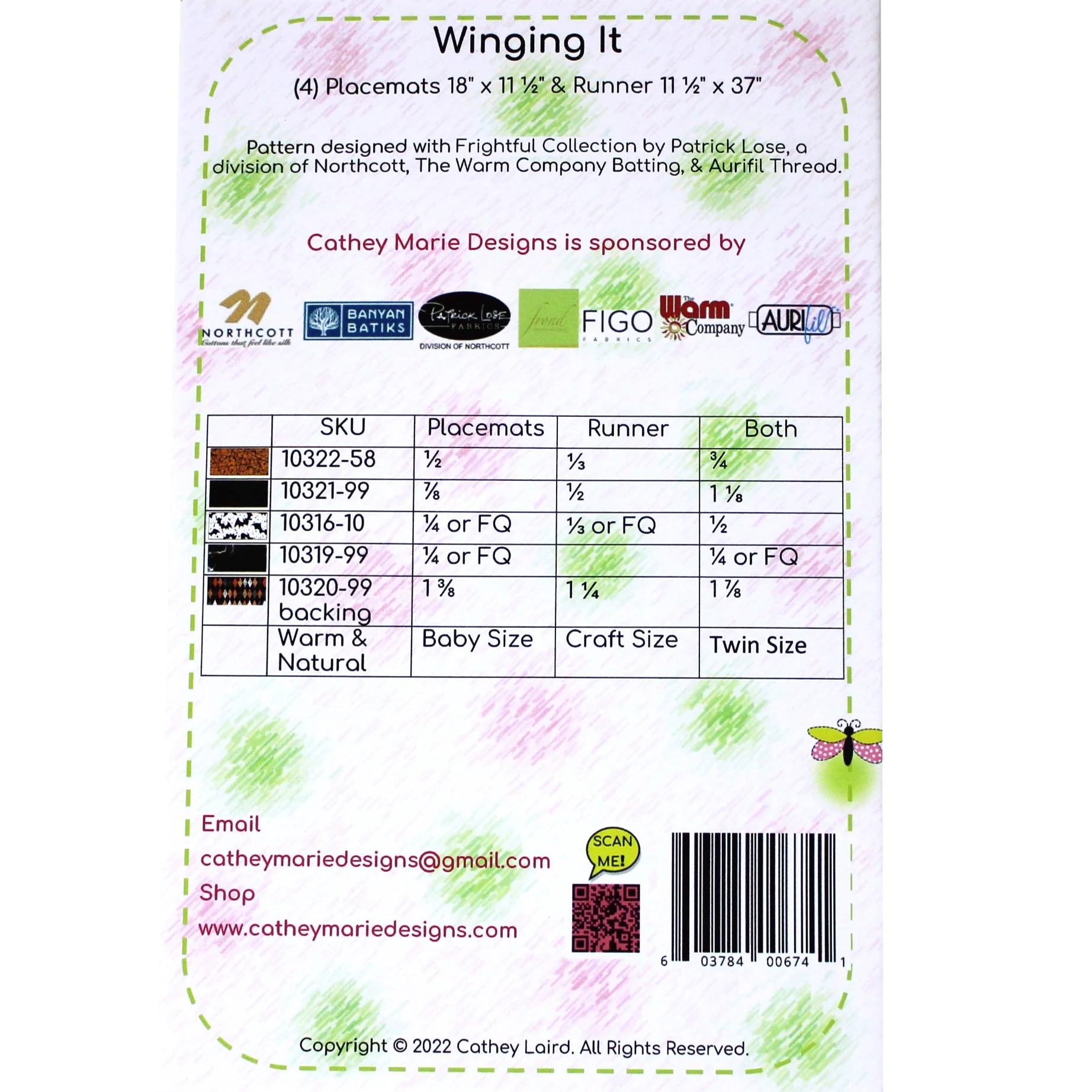 Winging It - Quilting Pattern - Northcott - Image 2