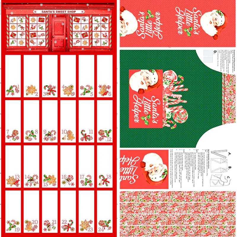 Peppermint Candy - 24x45" Panels - 100% Cotton
