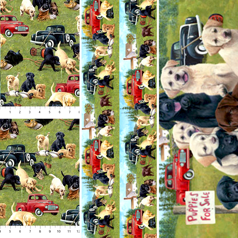 Puppies For Sale - 45" - 100% Cotton
