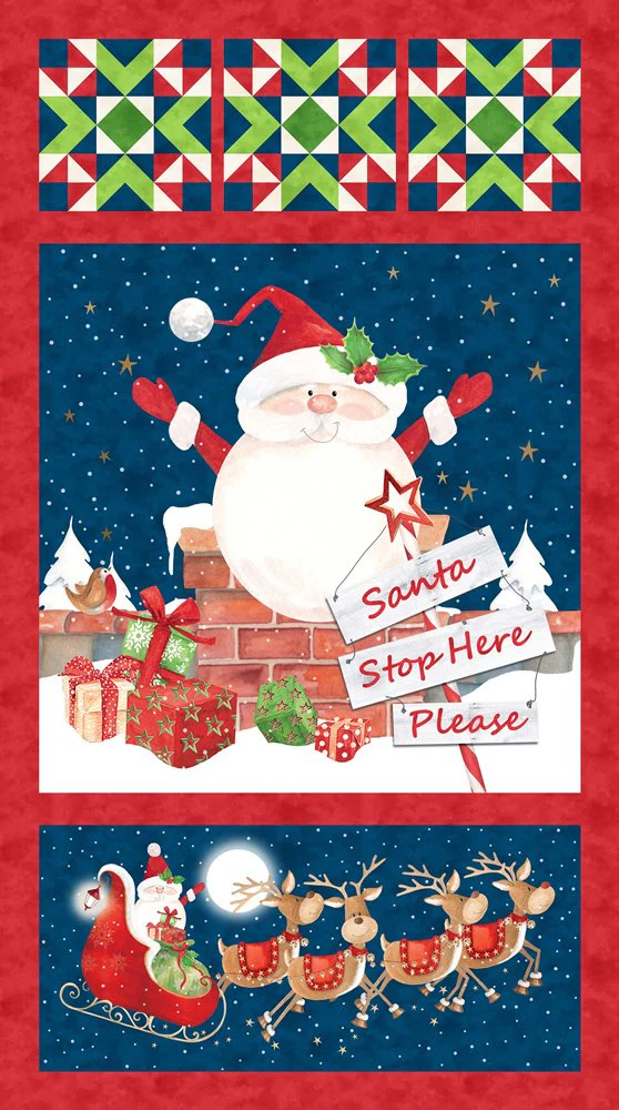 Santa Stop Here - 44/45" - 100% Cotton - Image 14