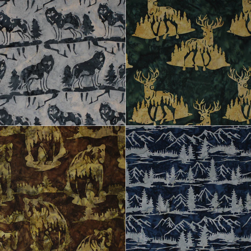 Wild Country - 44/45" - 100% cotton batik