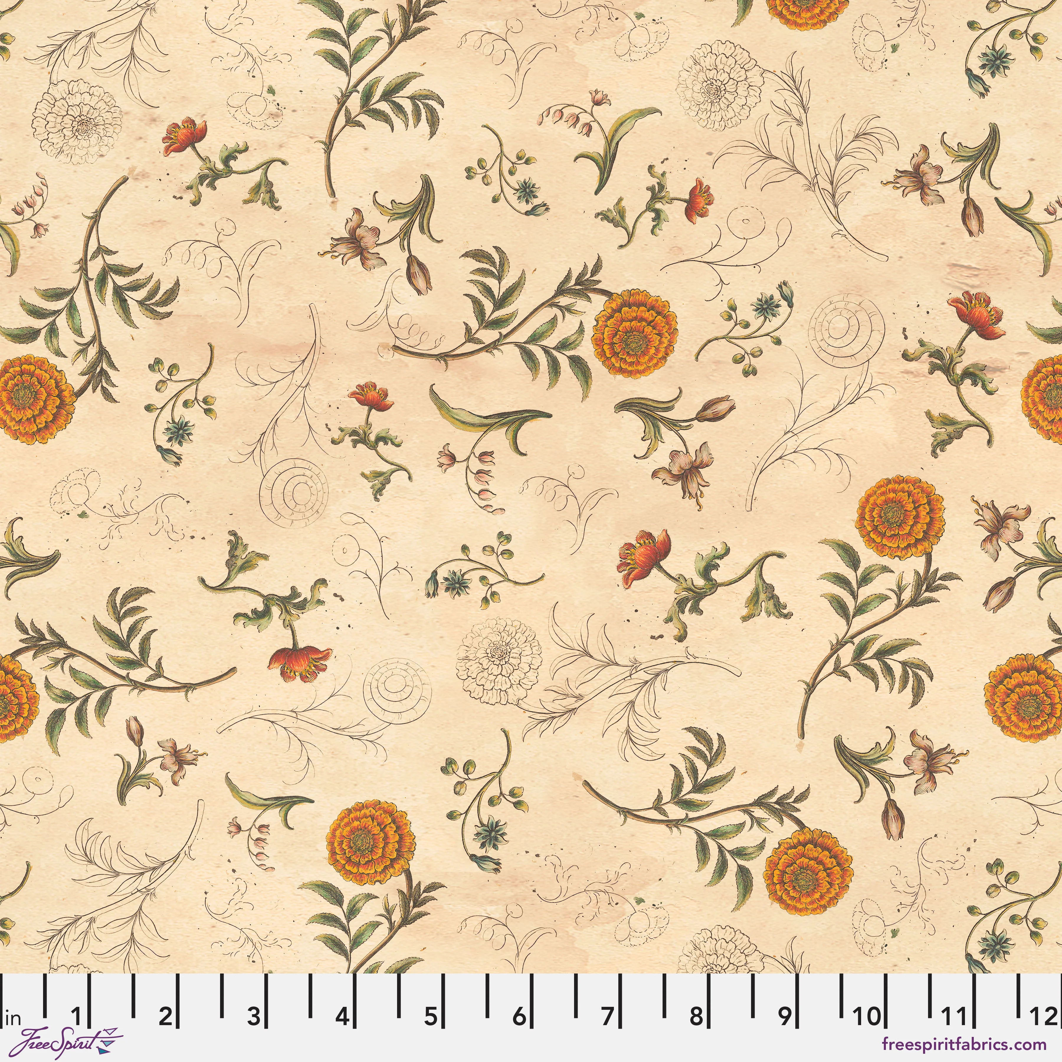 Palette Orange - 44" - 100% cotton - Tim Holtz - Image 11