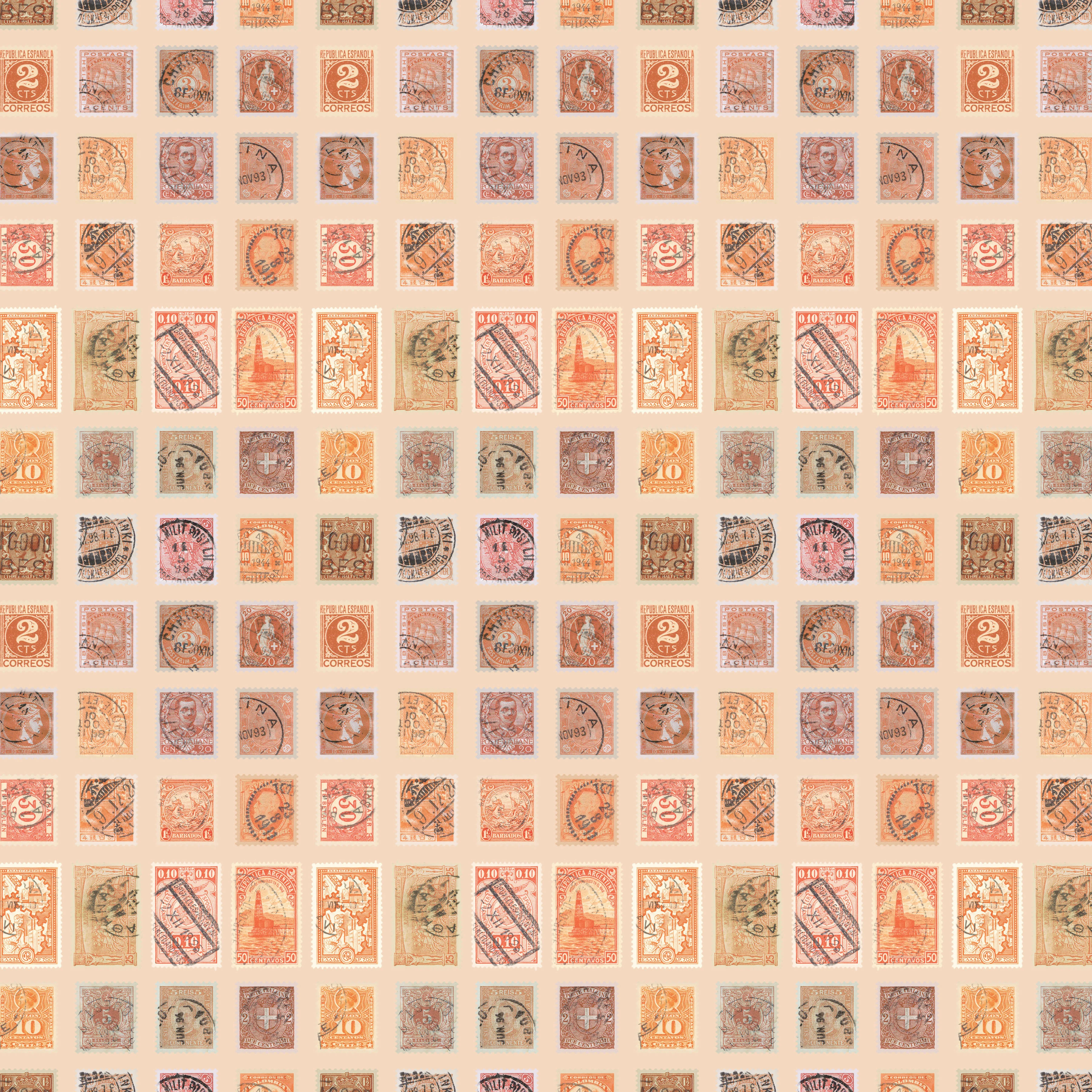 Palette Orange - 44" - 100% cotton - Tim Holtz - Image 4