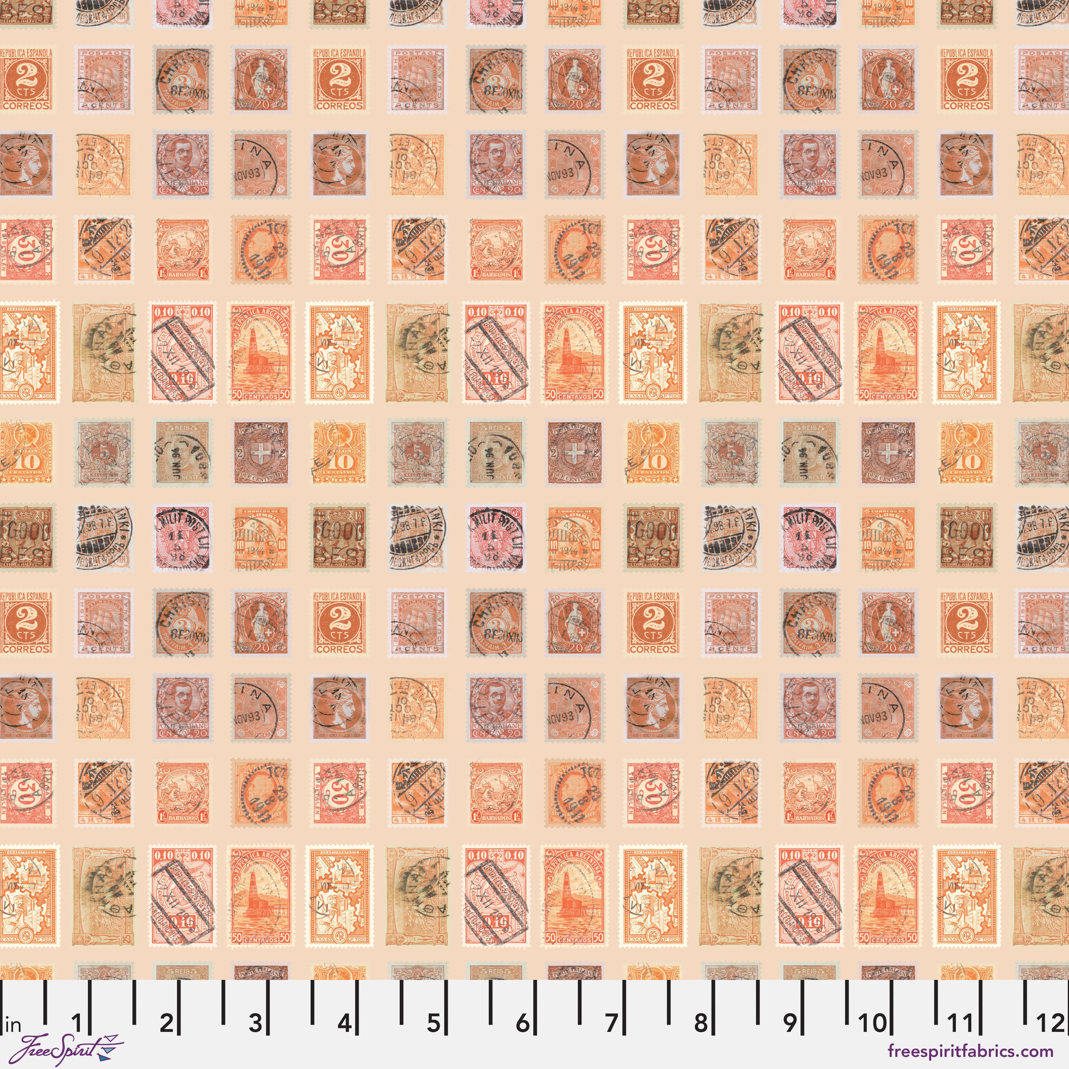 Palette Orange - 44" - 100% cotton - Tim Holtz - Image 5