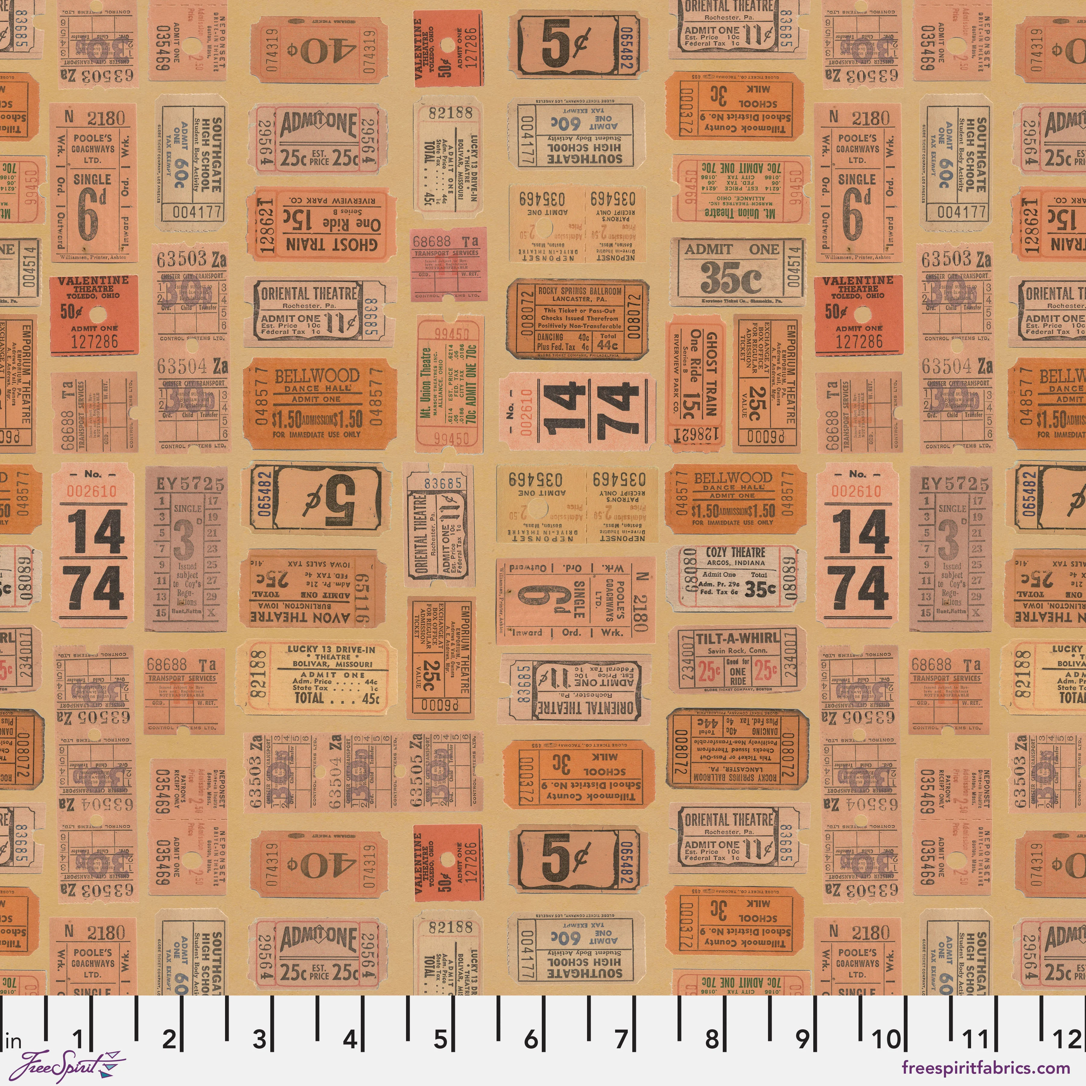 Palette Orange - 44" - 100% cotton - Tim Holtz - Image 7
