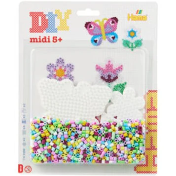 Perler Bead 2 Pegboards, 1100 Beads and Ironing paper