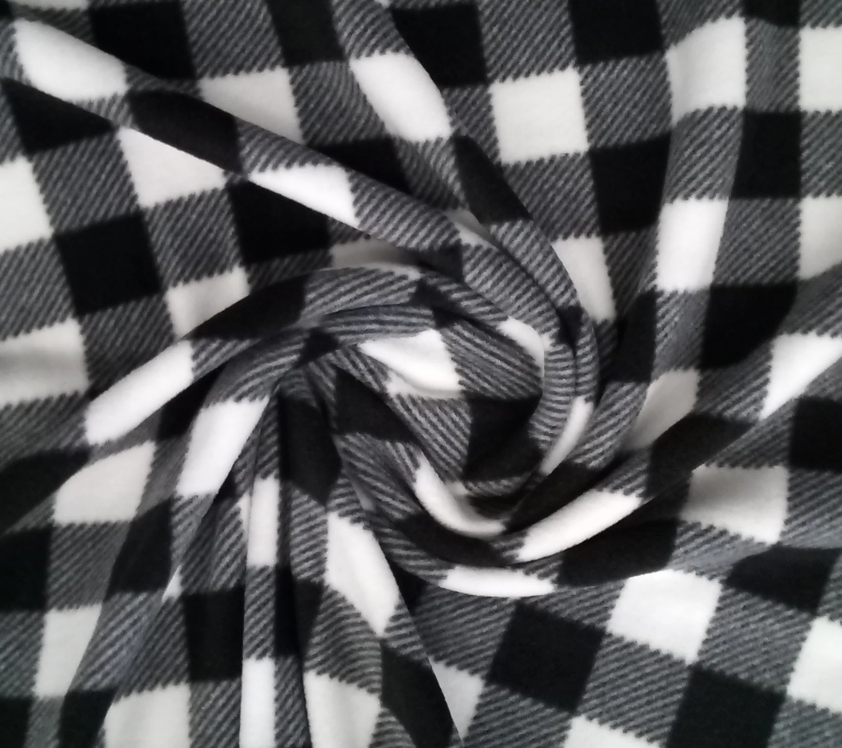 Polar Fleece Buffalo Plaid Stripe - 60" - 100% Polyester Fleece - Image 11