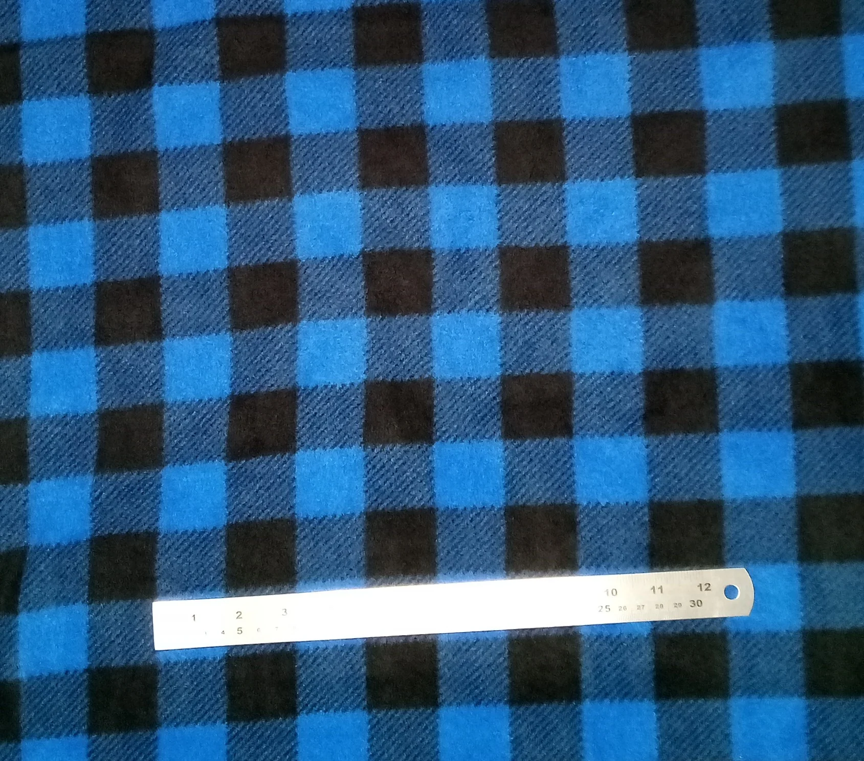 Polar Fleece Buffalo Plaid Stripe - 60" - 100% Polyester Fleece - Image 2