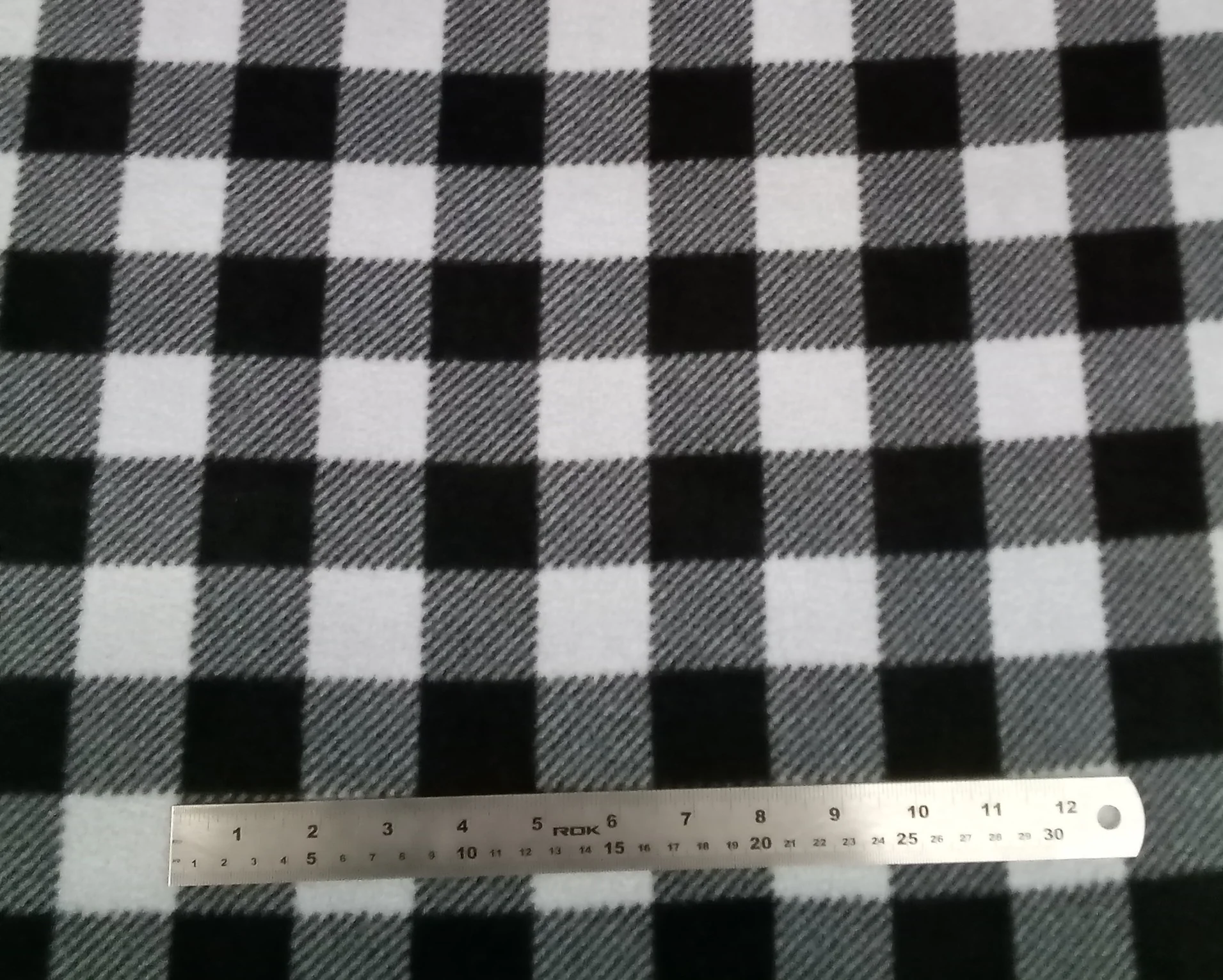 Polar Fleece Buffalo Plaid Stripe - 60" - 100% Polyester Fleece - Image 6