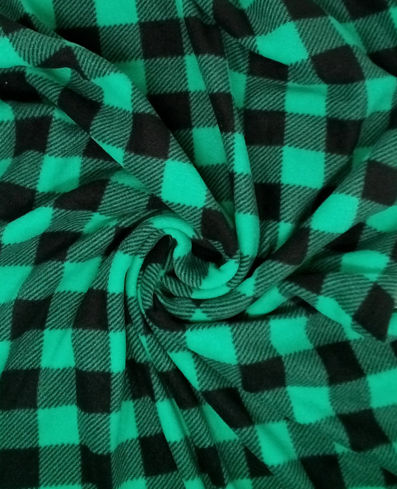Polar Fleece Buffalo Plaid Stripe - 60" - 100% Polyester Fleece - Image 9