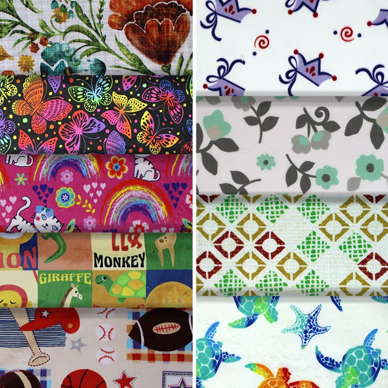 Printed Minky - 58-60" - 100% Polyester Fleece