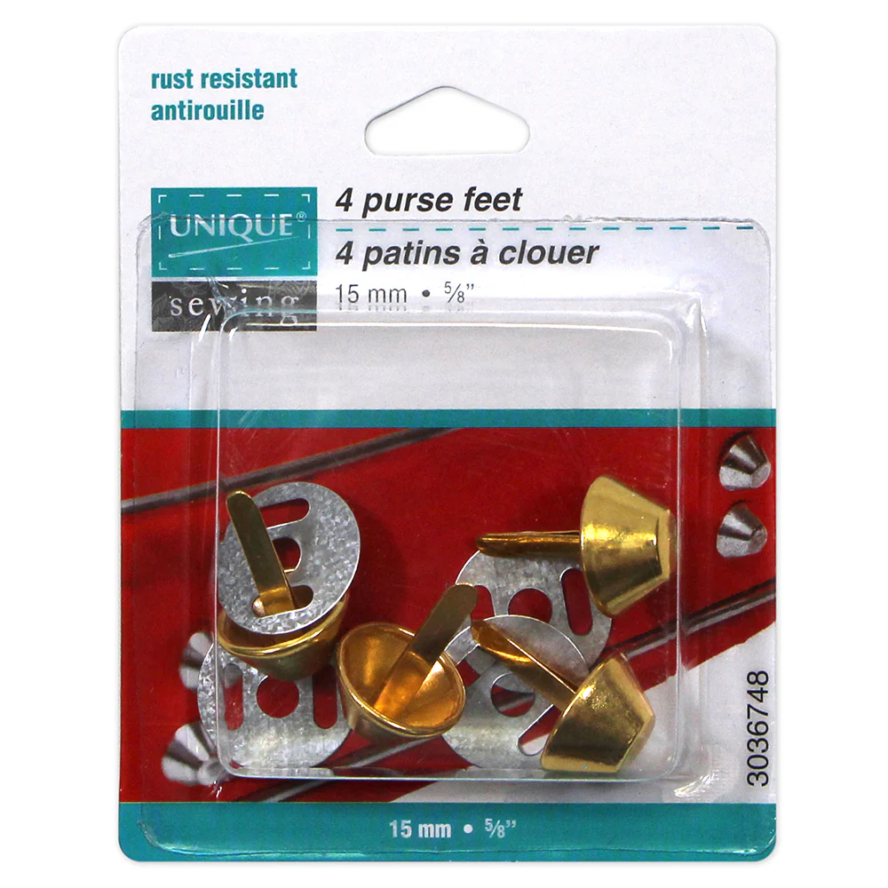 Purse Feet - 15mm (5/8") - 4pcs - UNIQUE - Image 7