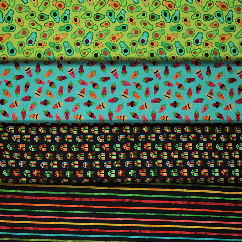 Chili Smiles - 44" - 100% Cotton