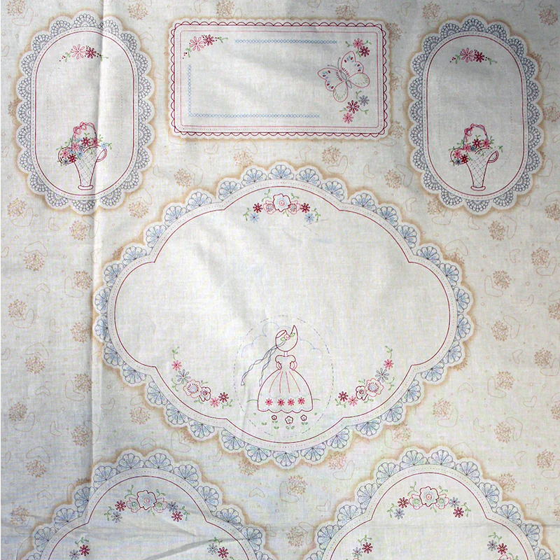 Doiley Fancywork - 24x45" Panel - 100% Cotton