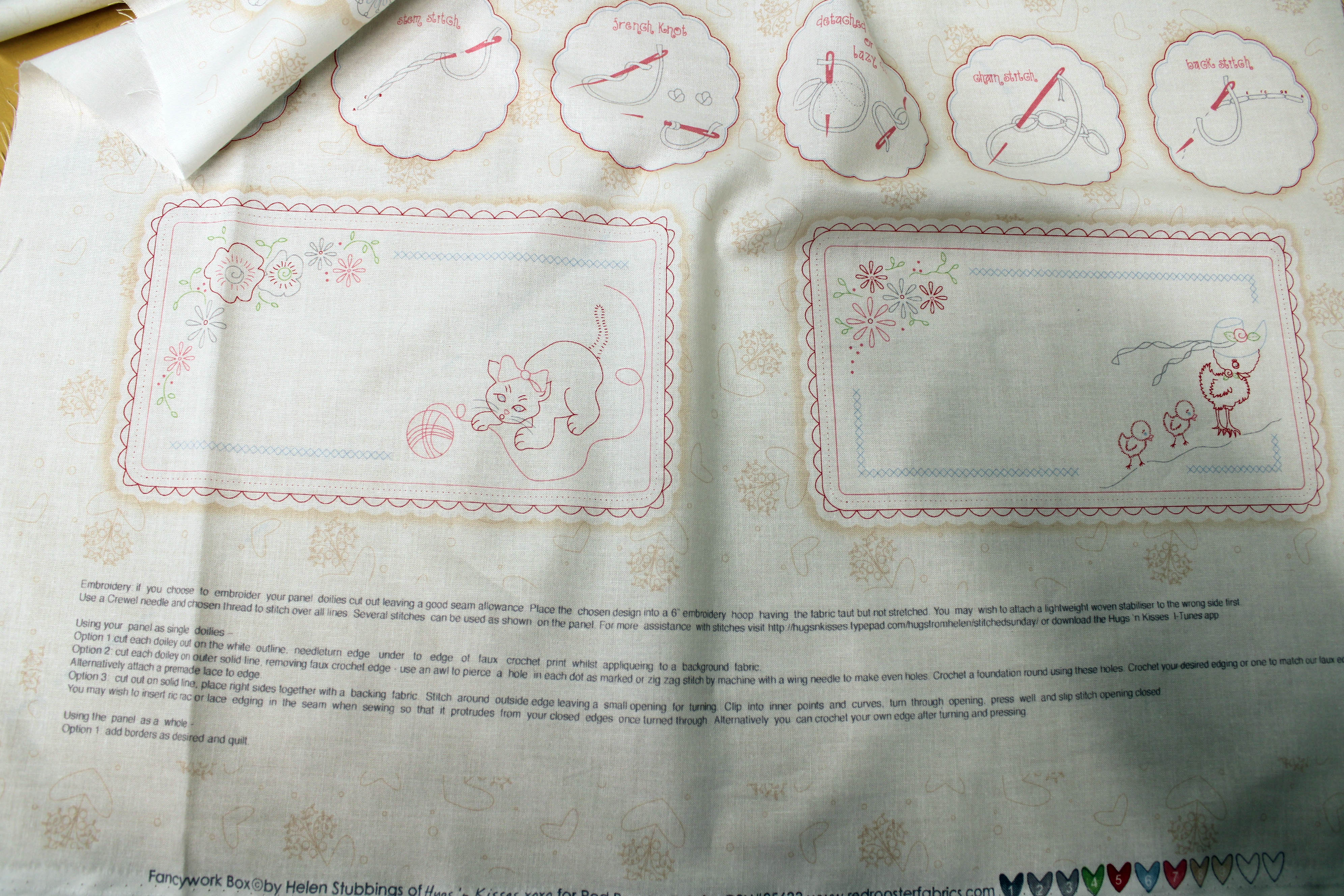 Doiley Fancywork - 24x45" Panel - 100% Cotton - Image 3