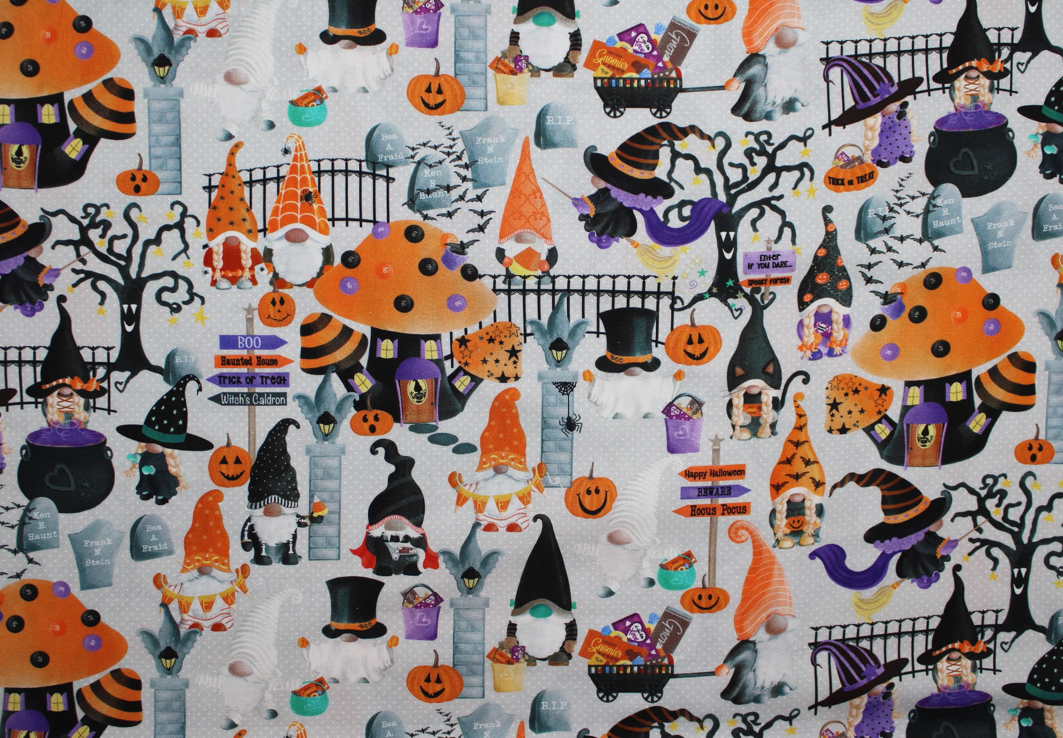 Spooktacular Gnomes - 44/45" - 100% Cotton - Image 5