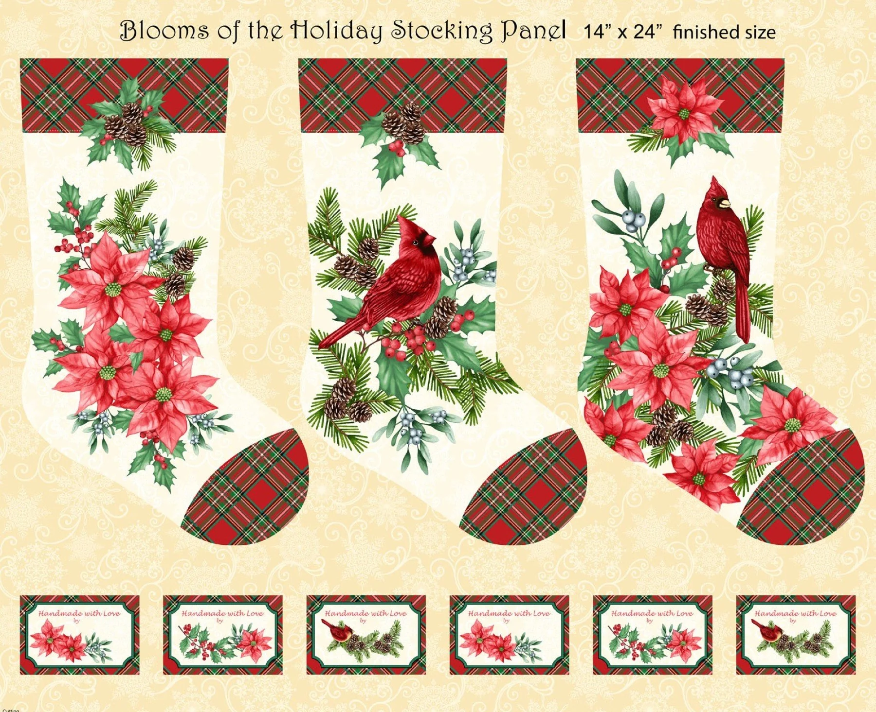 Blooms of The Holidays - 44" - 100% cotton - Image 2